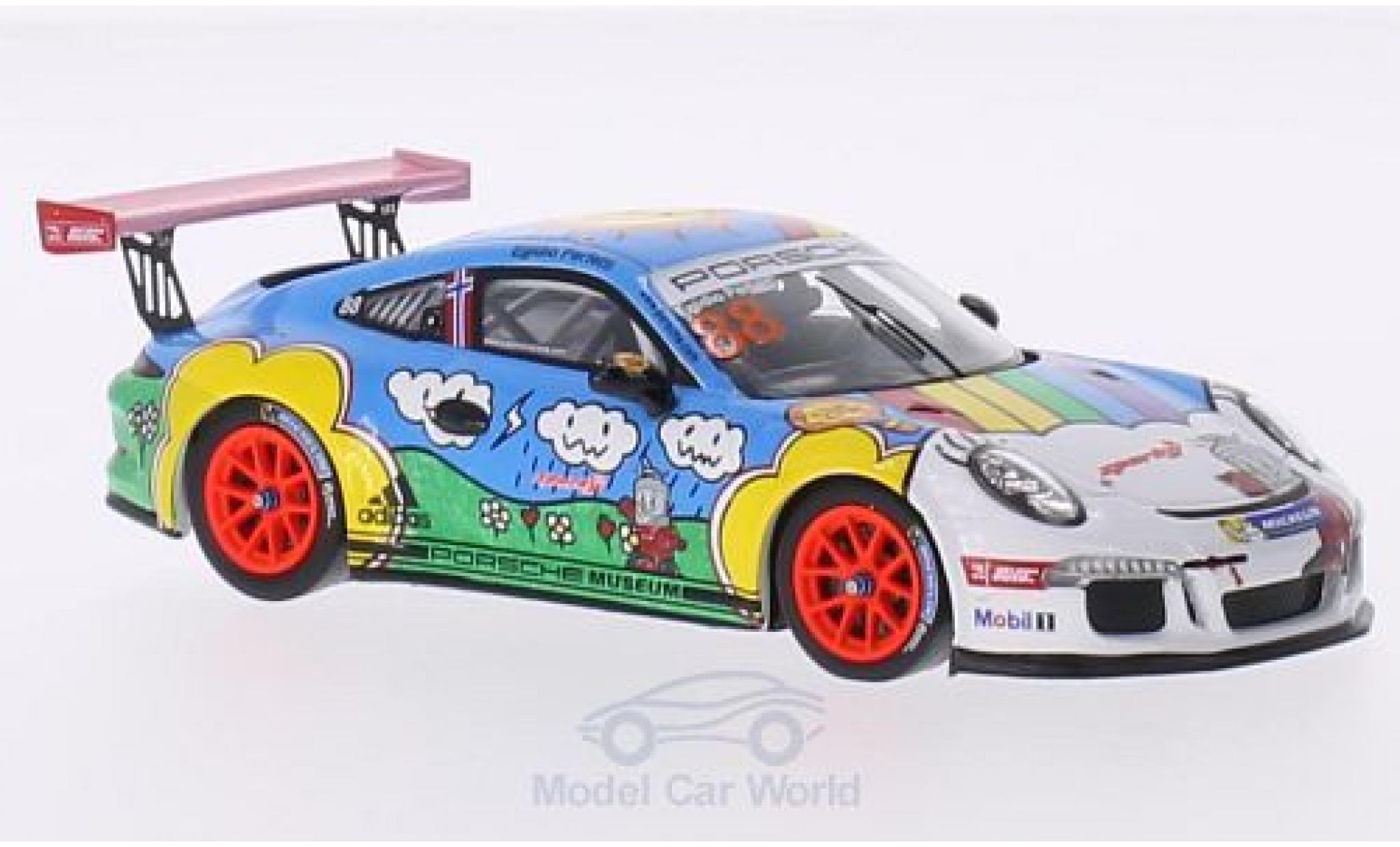 Porsche 991 GT3 Cup 1/43 Spark 911 GT3 Cup No.88 y Carrera Cup Asia Singapur 2015 E.Perfetti modelauto