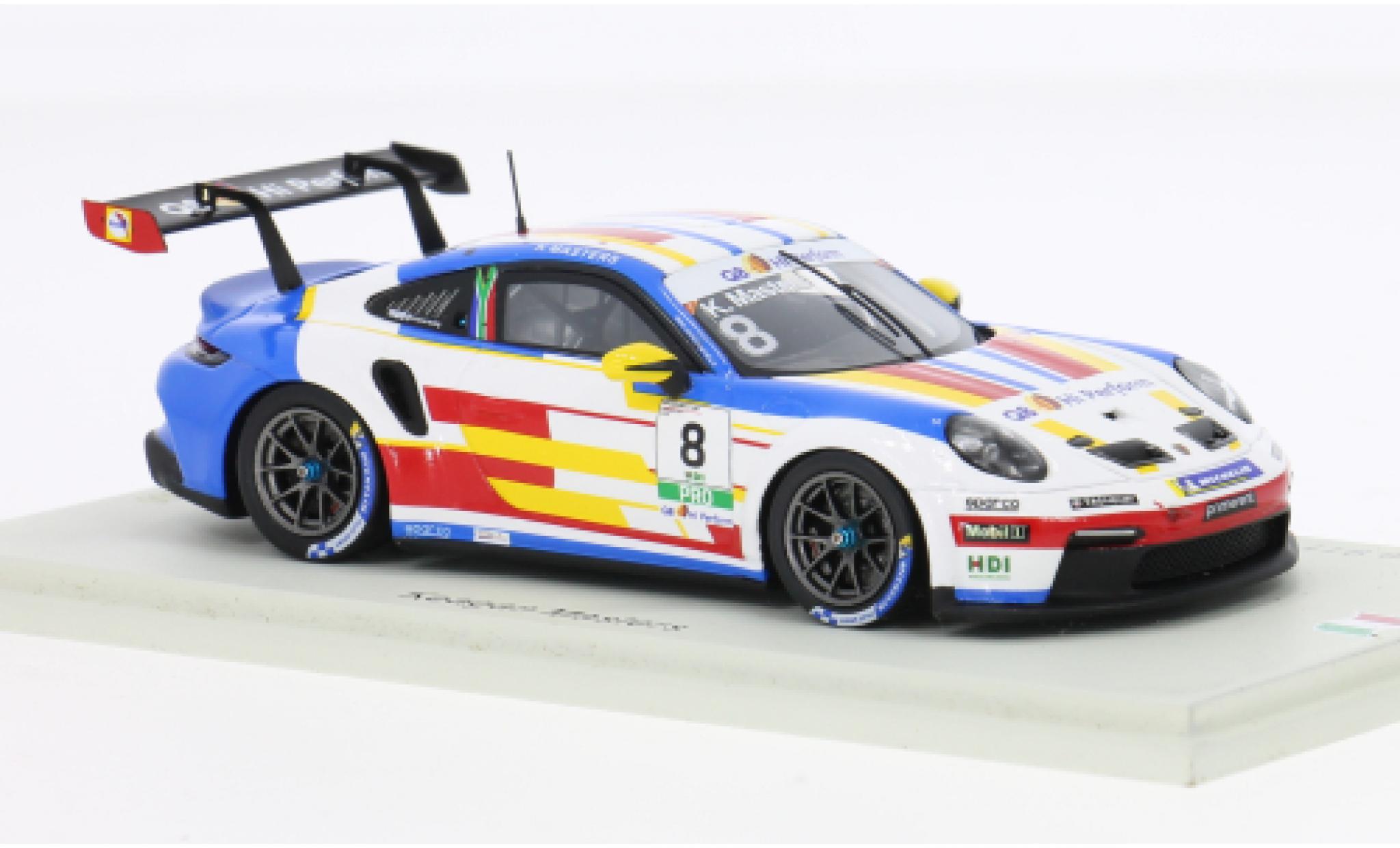 Porsche 911 1/43 Spark GT3 Carrera Cup Italia 2024 #8 1:43 modelauto