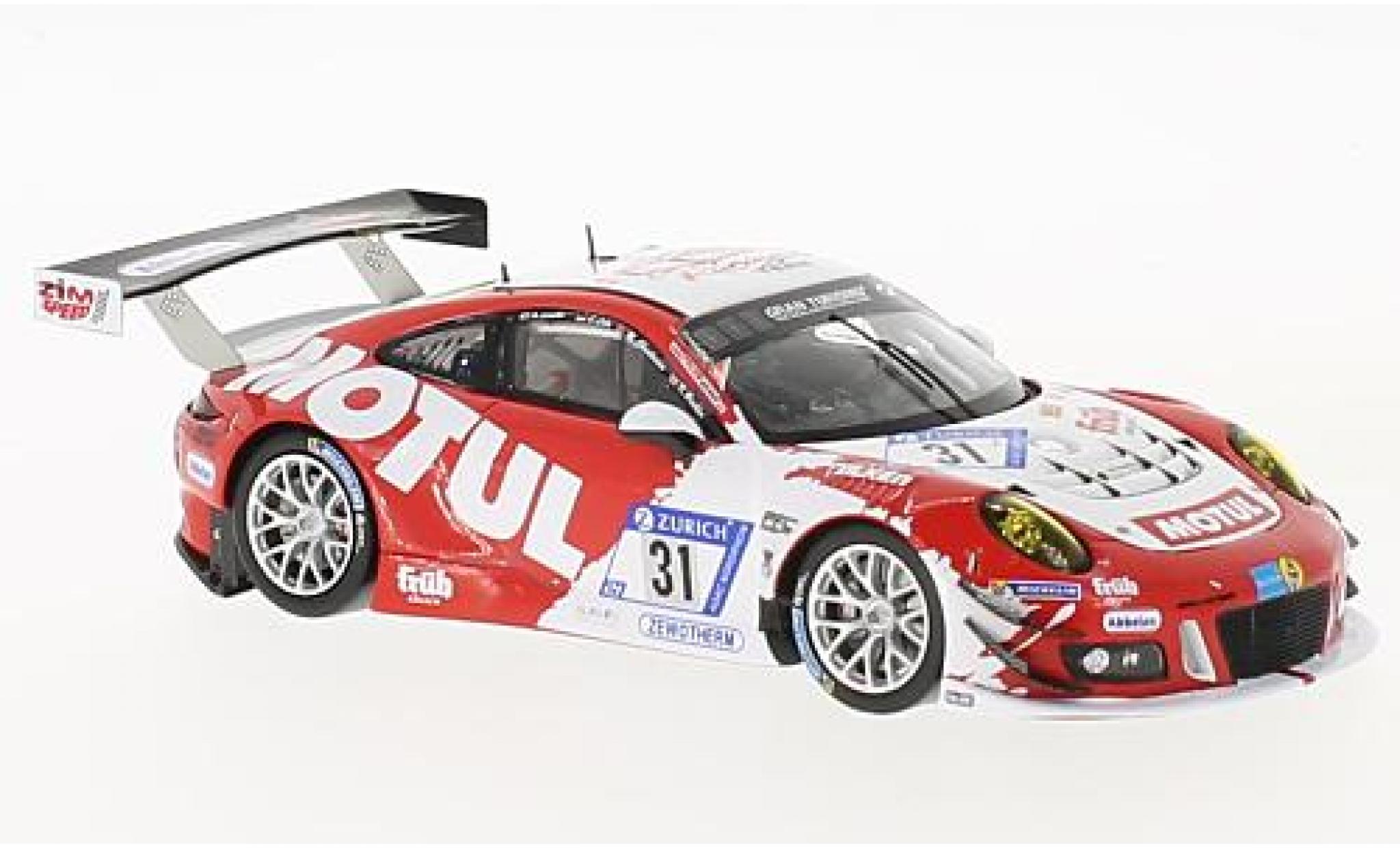Porsche 991 GT3 R 1/43 Spark 911 GT3-R No.31 Frikadelli Racing Team 24h N&uuml;rburgring 2017 M.Christensen/K.Bachler/N.Siedler/L.Luhr modelauto