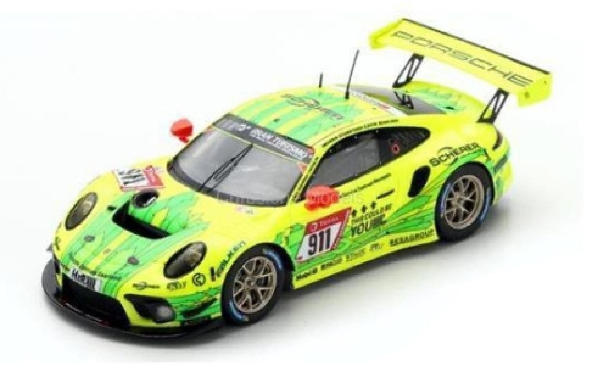 Porsche 992 GT3 R 1/43 Spark 911 GT3 R No.911 Manthey-Racing 24h N&uuml;rburgring 2019 E.Bamber/M.Christensen/K.Estre/L.Vanthoor modelauto