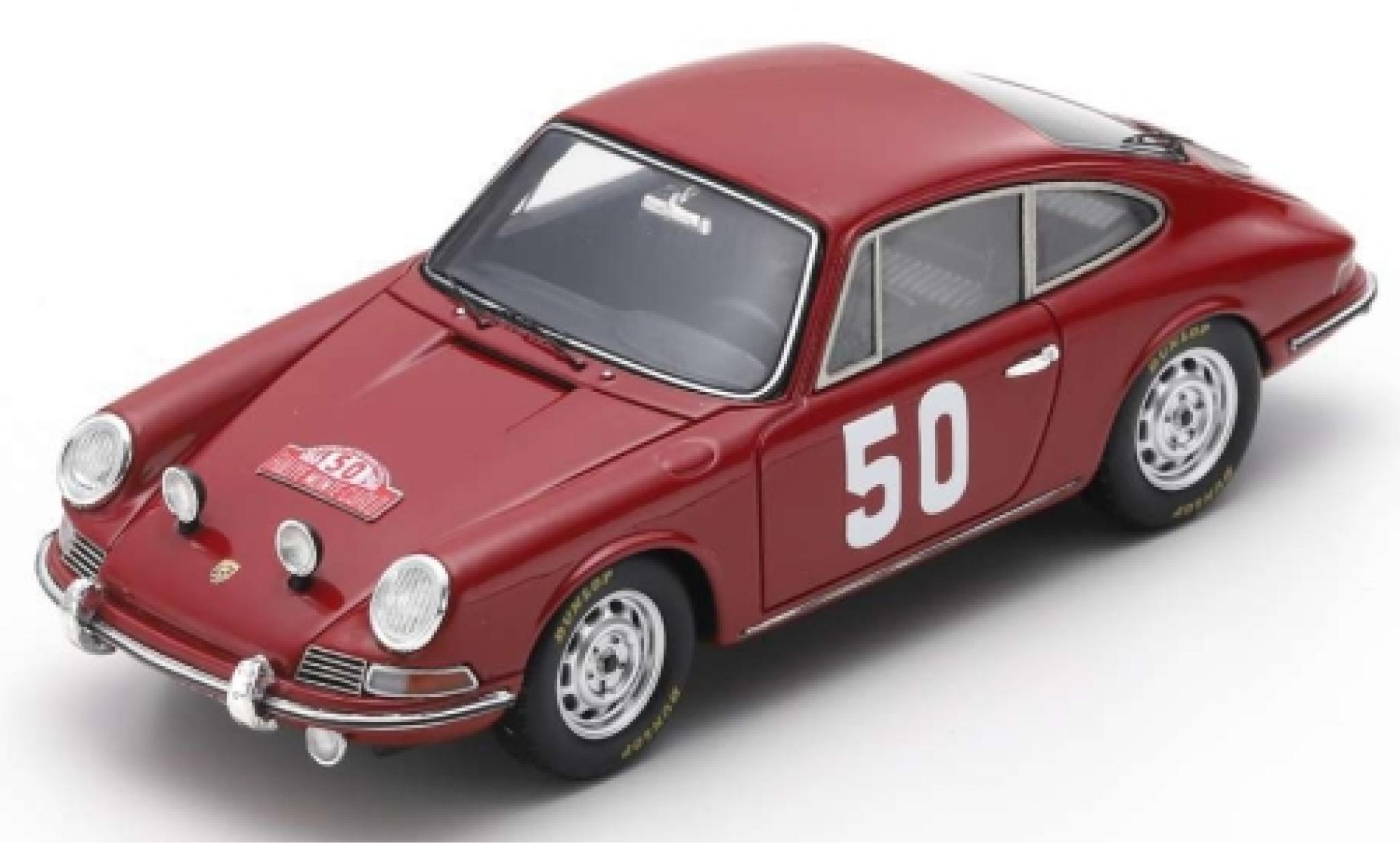 Porsche 911 1/43 Spark No.50 Rally Monte Carlo 1966 H.Perrier/P.du Pasquier modelauto