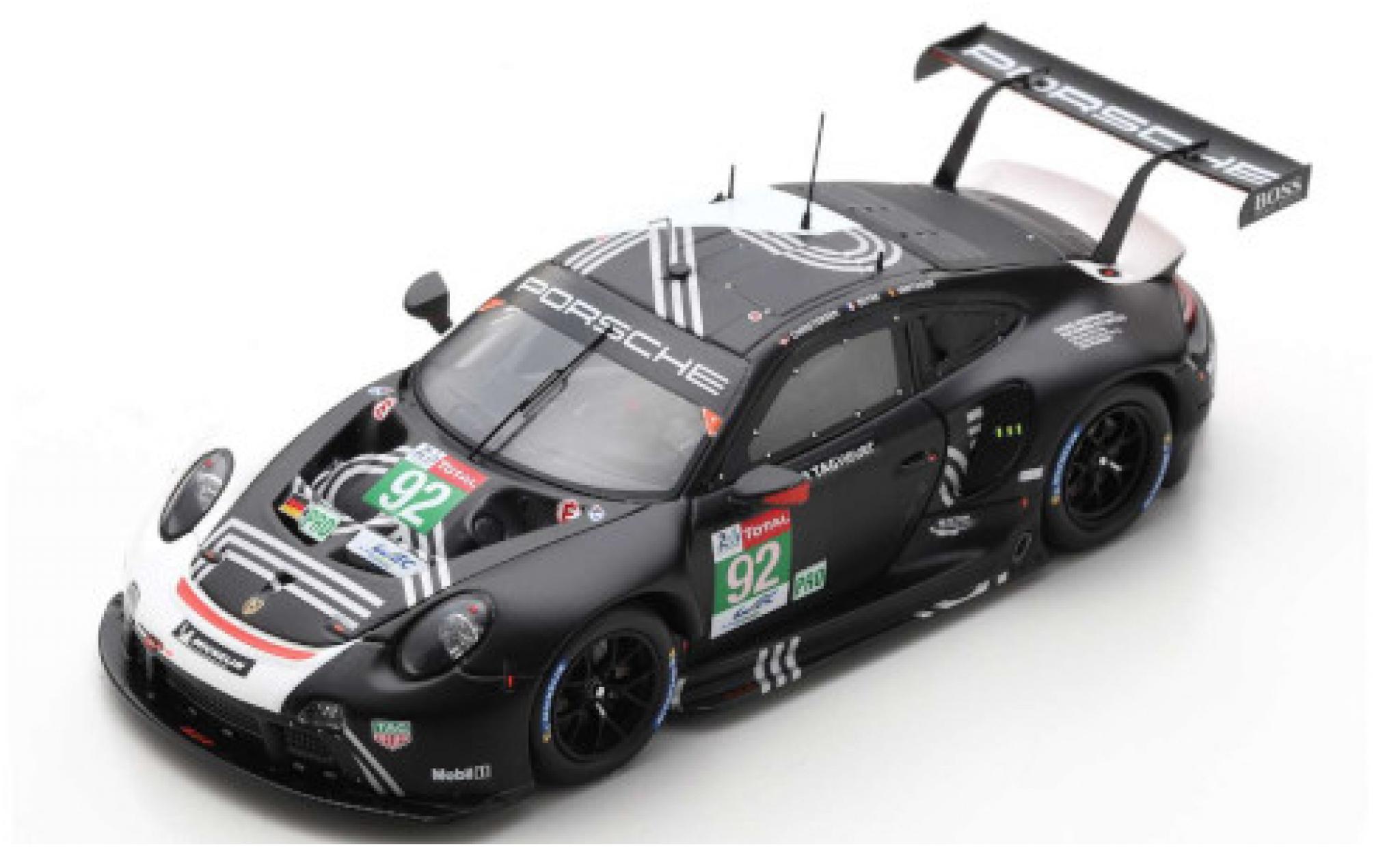 Porsche 992 RSR 1/43 Spark 911 RSR-19 No.92 GT Team 24h Le Mans 2020 M.Christensen/K.Estre/L.Vanthoor modelauto