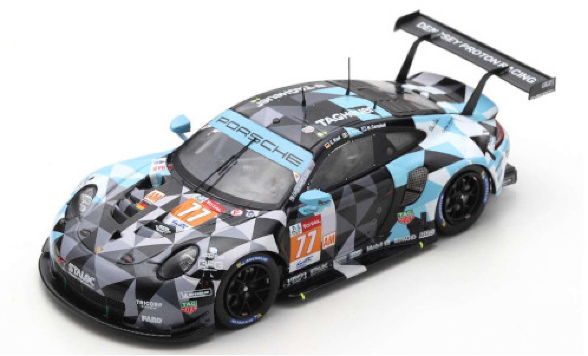 Porsche 992 RSR 1/43 Spark 911 RSR No.77 Dempsey-Proodon Racing 24h Le Mans 2020 M.Campbell/R.Pera/C.Ried modelauto