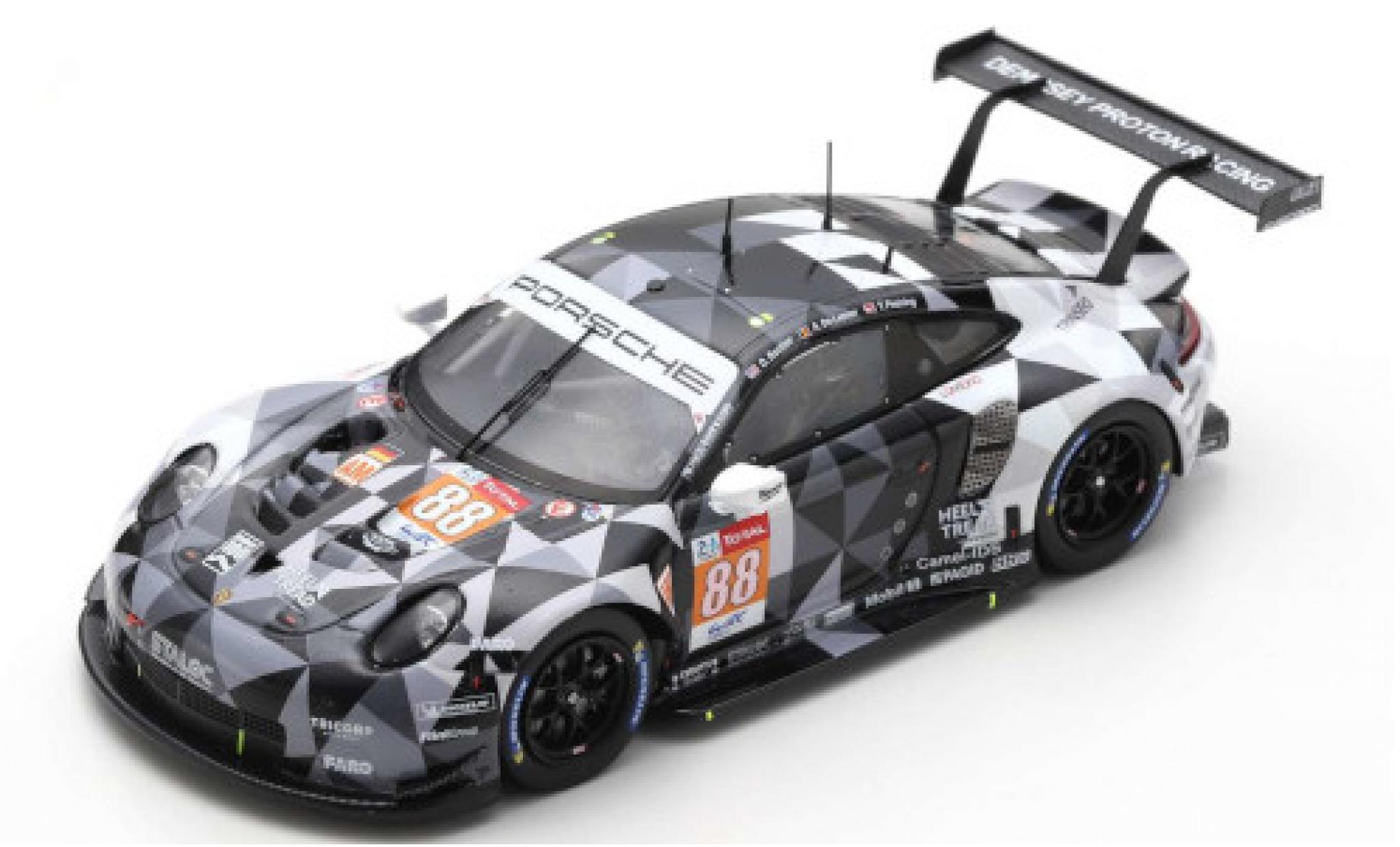 Porsche 992 RSR 1/43 Spark 911 RSR No.88 Dempsey-Proodon Racing 24h Le Mans 2020 D.Bastien/A.De Leener/T.Preining modelauto