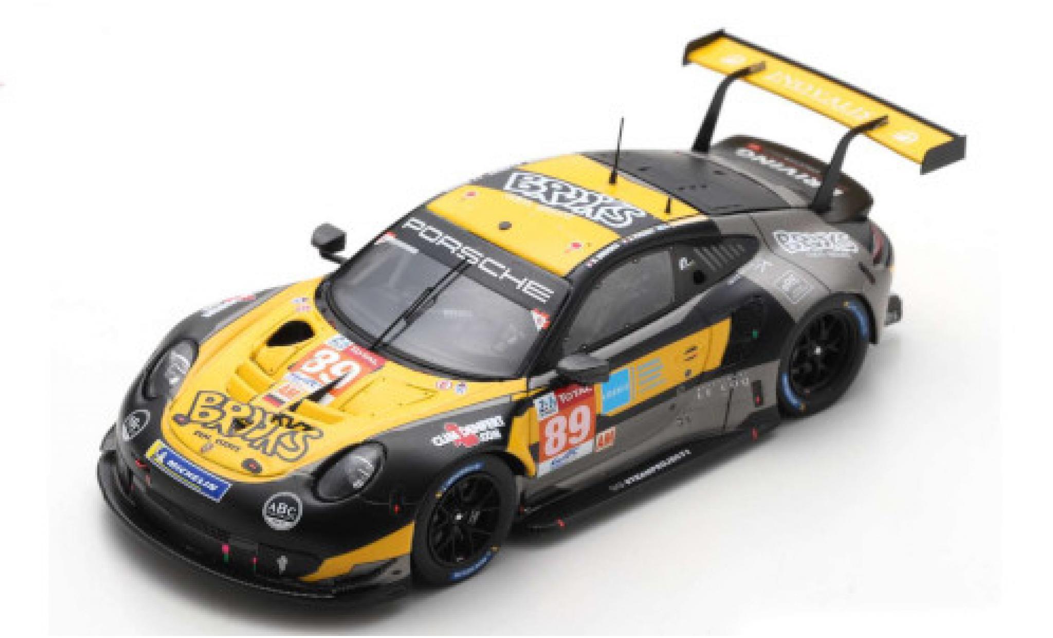 Porsche 992 RSR 1/43 Spark 911 RSR No.89 Team Project 1 Brooks Real Estate 24h Le Mans 2020 S.Brooks/A.Laskaratos/J.Piguet modelauto