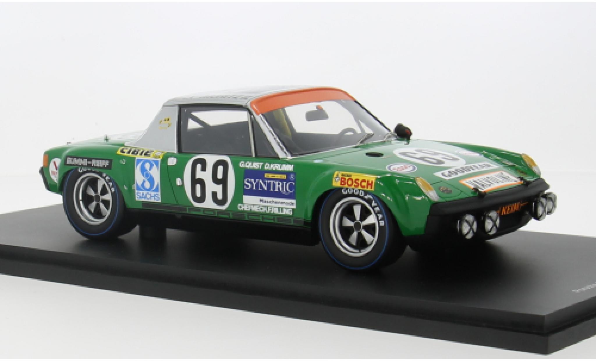 Porsche 914 1/18 Spark /6 No.69 24h Le Mans 1971 1:18 modelauto
