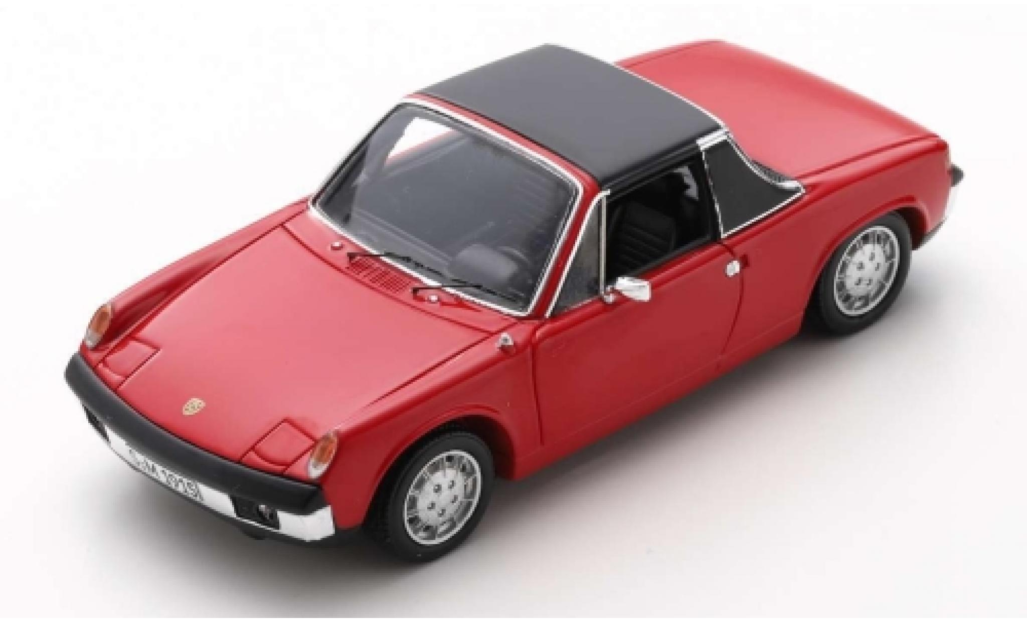 Porsche 914 1/43 Spark /6 rood 1973 modelauto