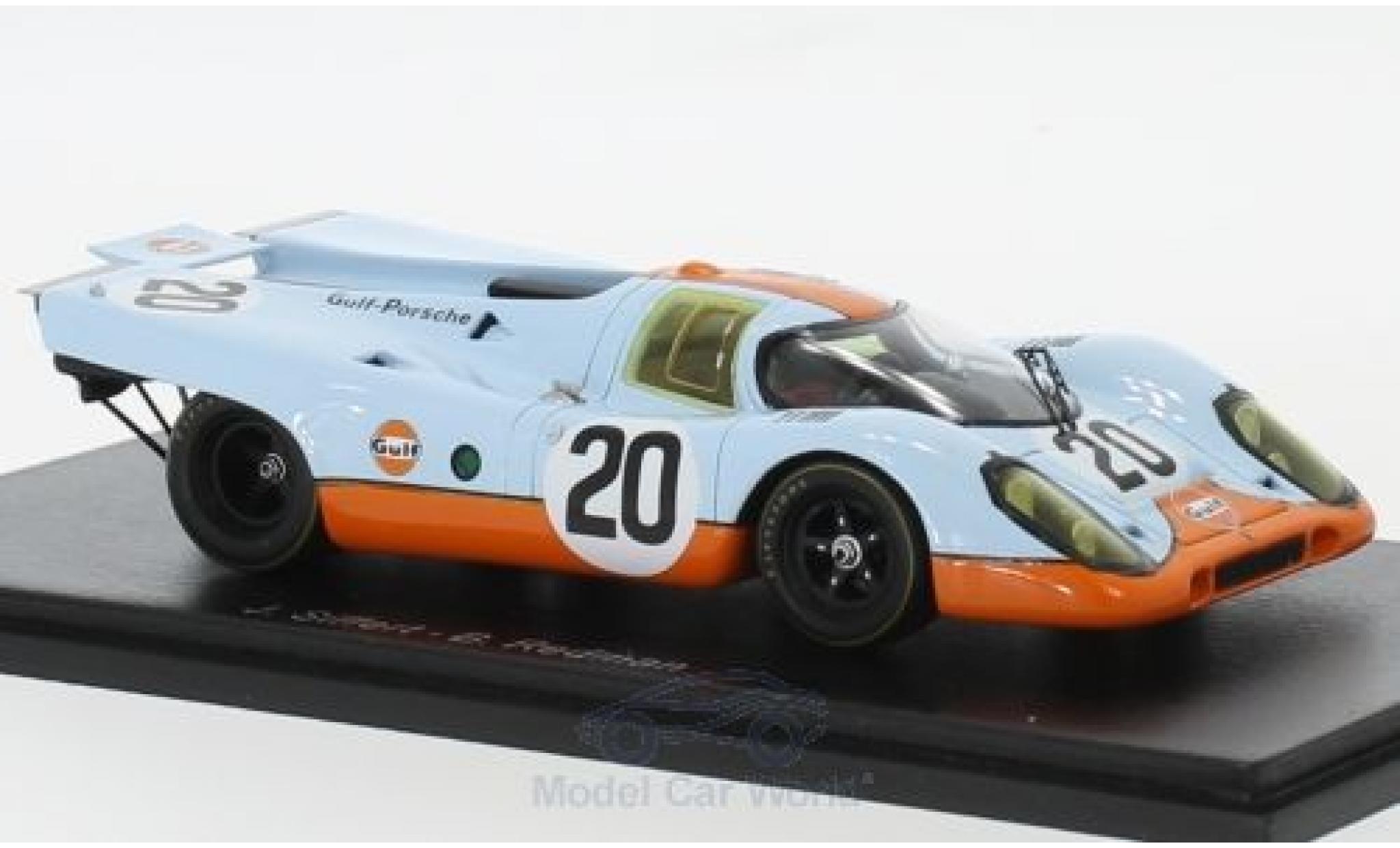 Porsche 917 1970 1/43 Spark K No.20 Gulf- Gulf 24h Le Mans 1970 B.Redman/J.Siffert modelauto