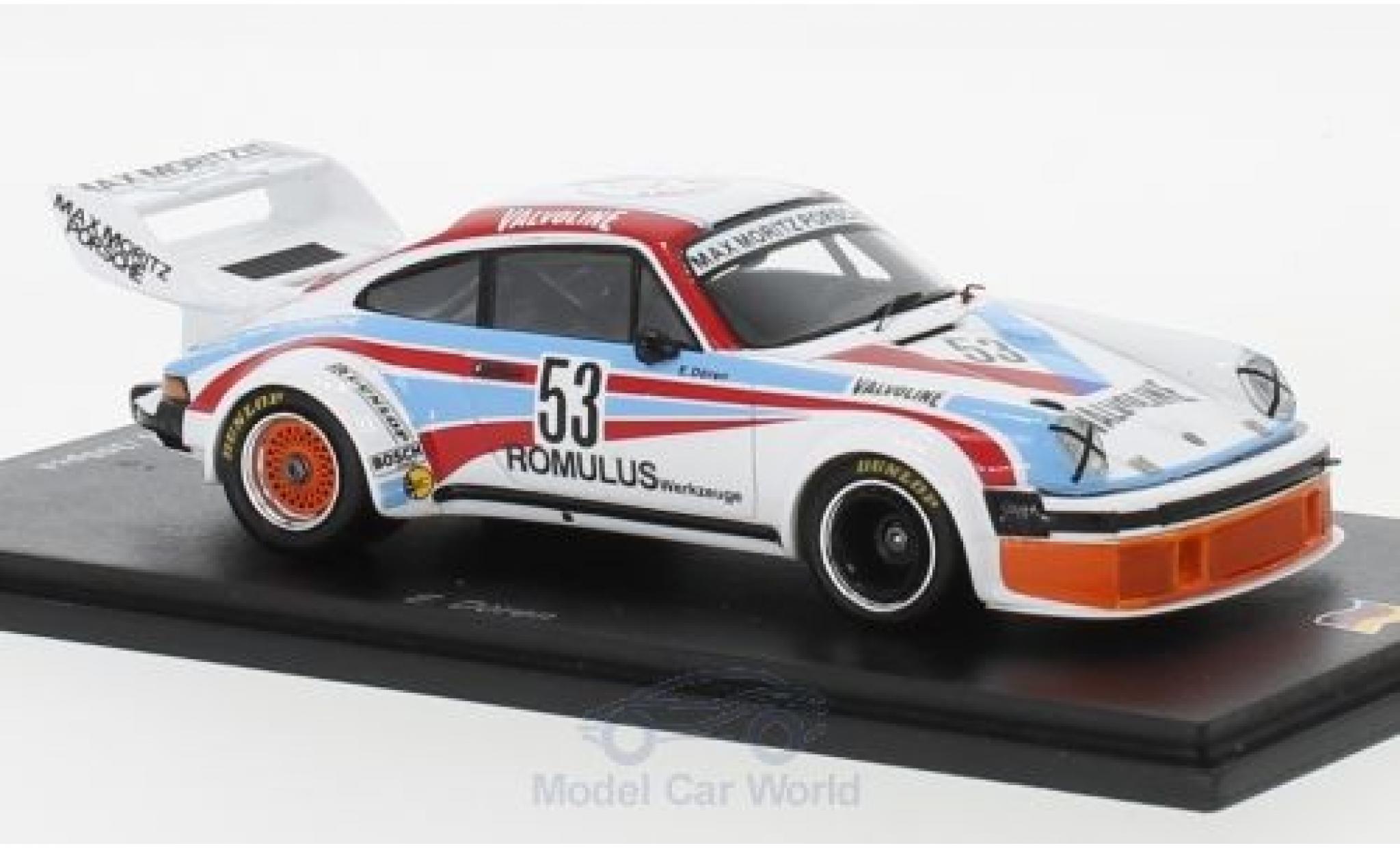 Porsche 934 1977 1/43 Spark No.53 Max Moritz Valvoline DRM Zolder 1977 E.D&ouml;ren modelauto