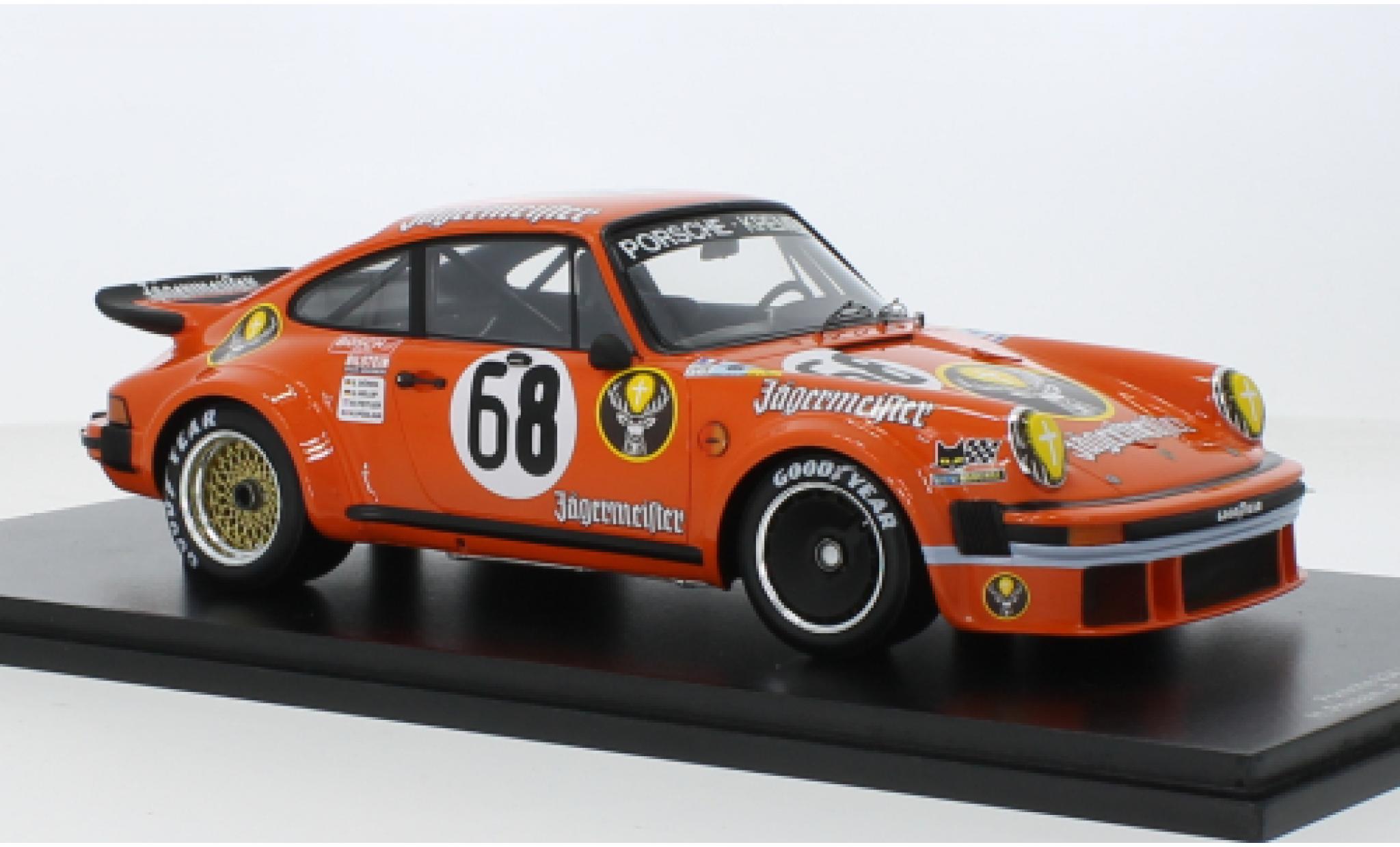 Porsche 934 1978 1/18 Spark No.68 Kremer Racing J&auml;germeister 24h Le Mans 1:18 modelauto
