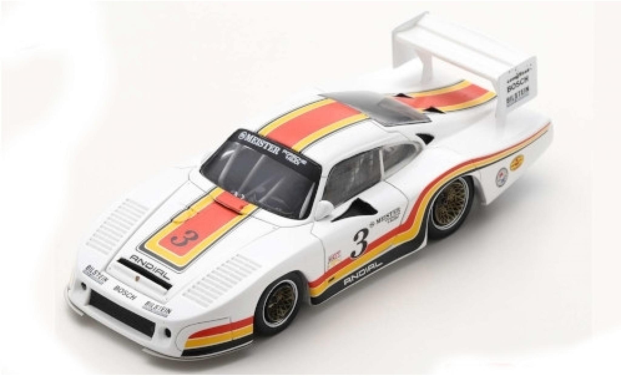 Porsche 935 1/43 Spark L No.3 6h Riverside 1982 A.Holbert/H.Grohs modelauto