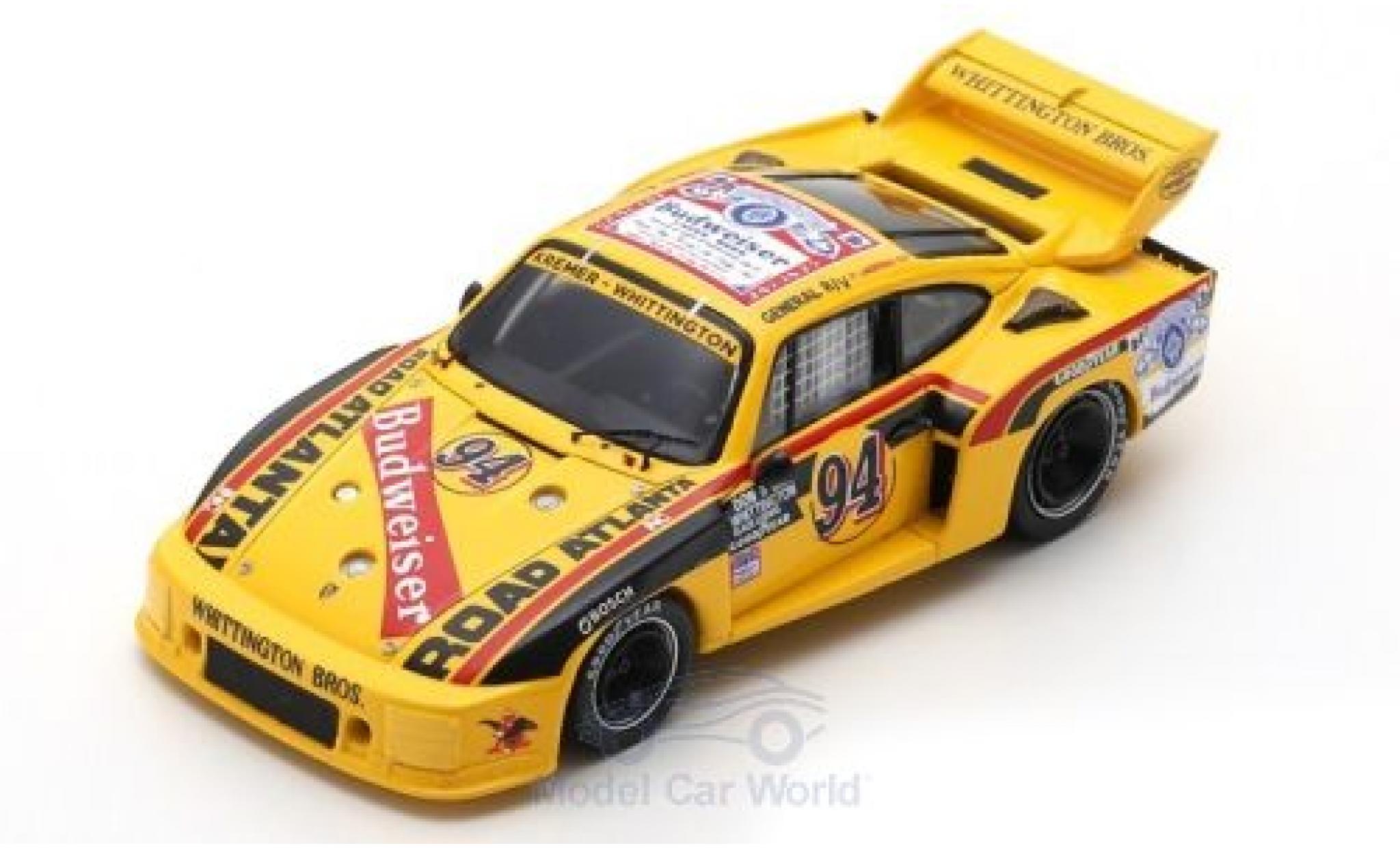 Porsche 935 1979 1/43 Spark No.94 Kremer - Whittington Budweiser 6h Watkins Glen 1979 D.Whittington/K.Ludwig/B.Whittington modelauto