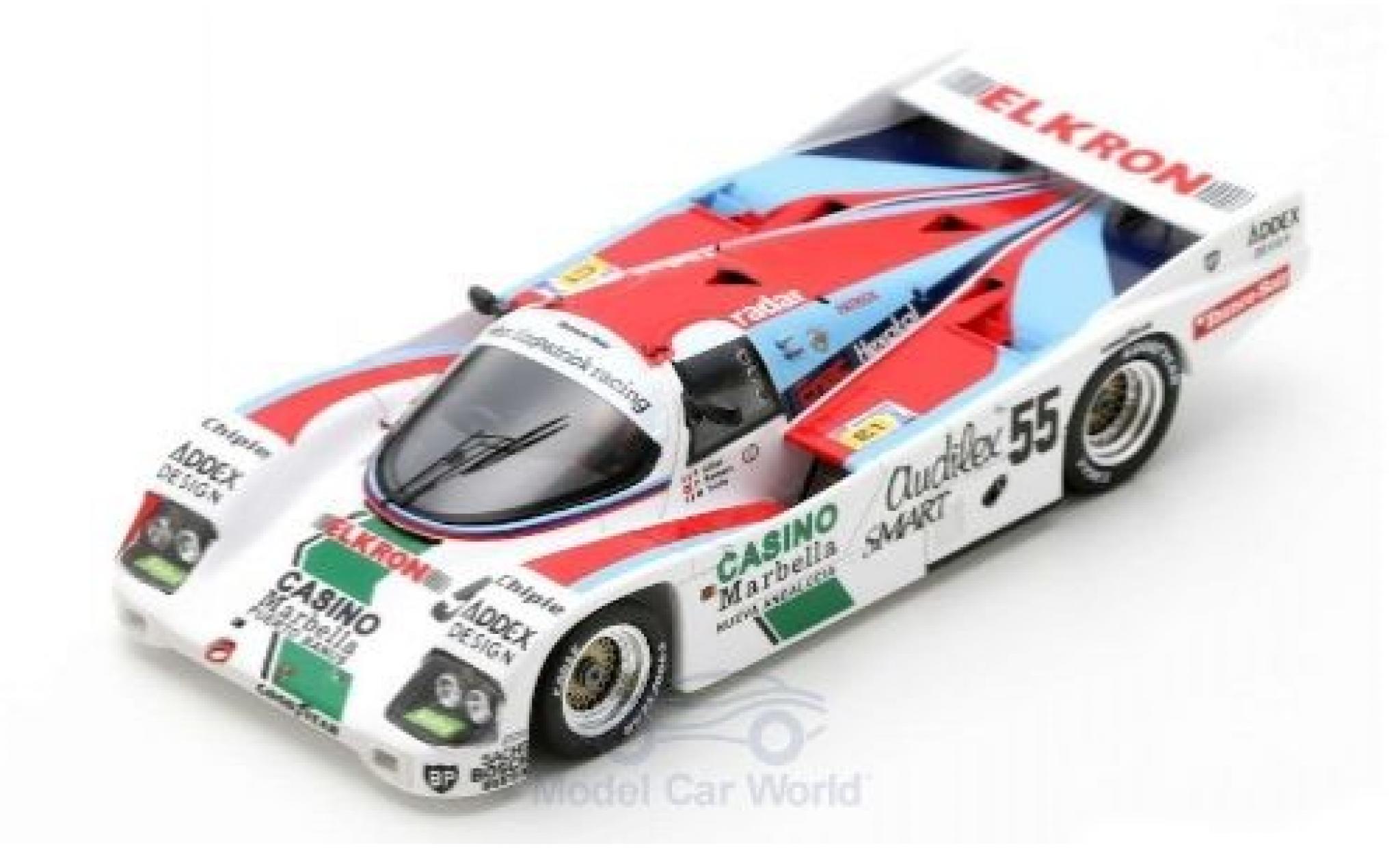 Porsche 956 1986 1/43 Spark /62 C RHD No.55 24h Le Mans 1986 F.Alliot/P.Romero/M.Trolle modelauto