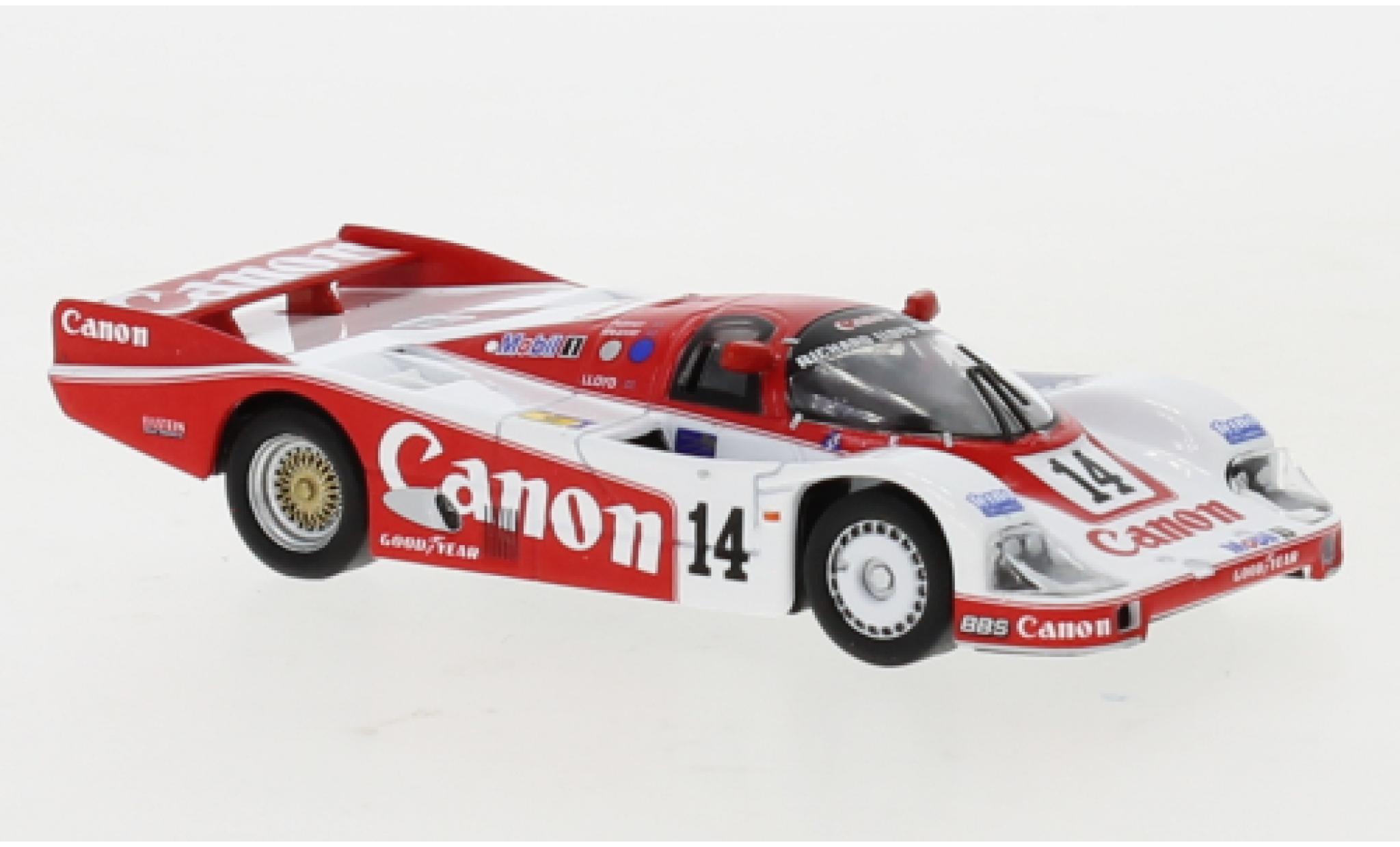 Porsche 956 1985 1/43 Spark RHD No.14 Richard Lloyd Racing Canon 24h Le Mans 1985 J.Palmer/J.Weaver/R.Lloyd modelauto