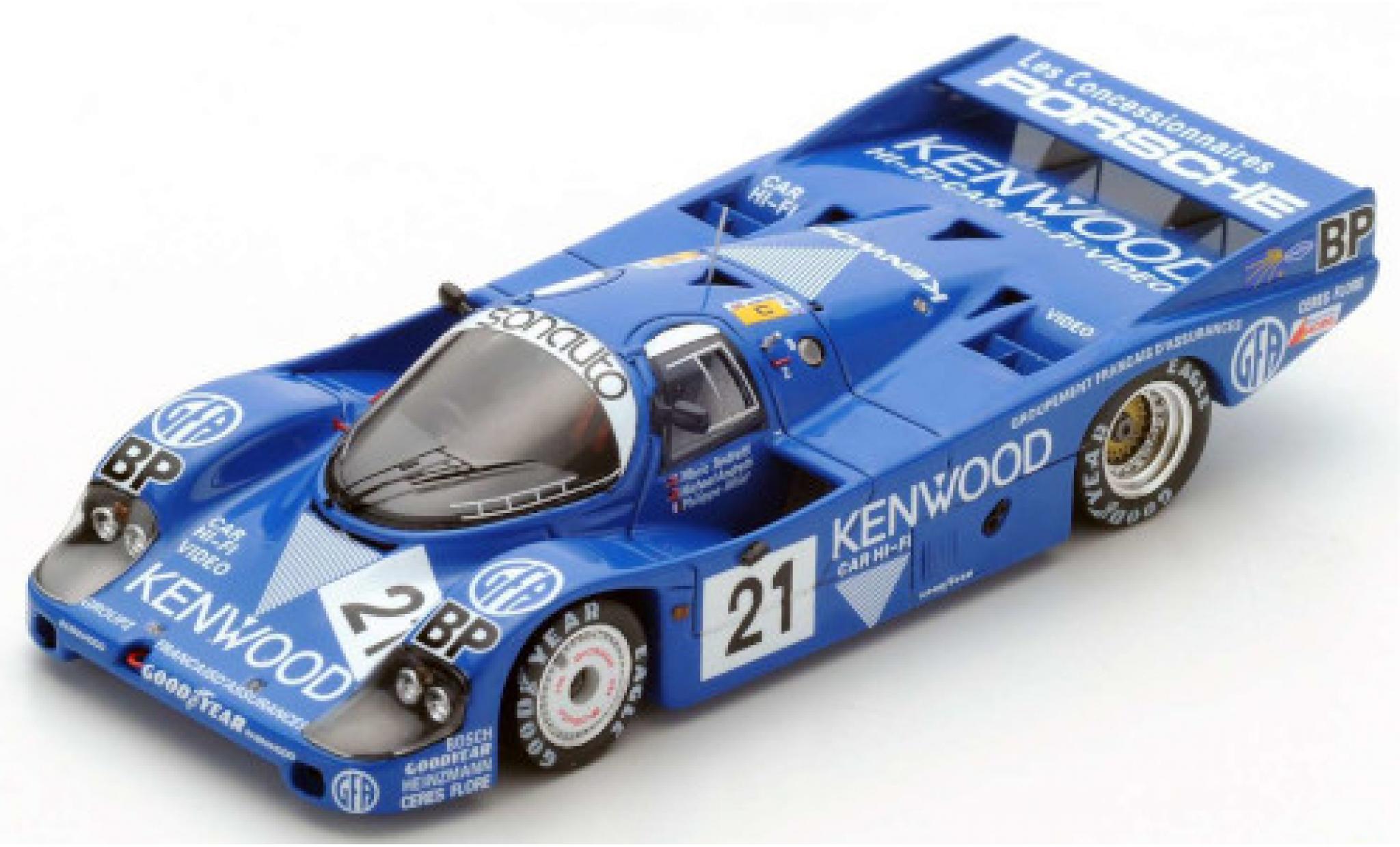 Porsche 956 1983 1/64 Spark RHD No.21 Kremer Racing Kenwood 24h Le Mans 1983 M.Andretti/M.Andretti/P.Alliot modelauto