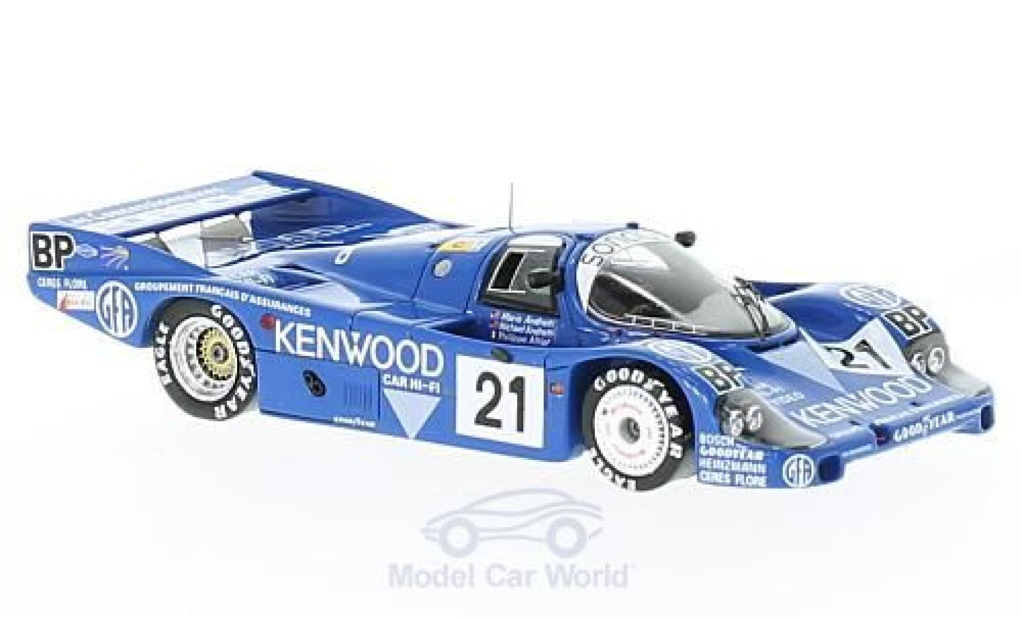 Porsche 956 1983 1/43 Spark RHD No.21 Sonauto Kenwood 24h Le Mans 1983 M.Andretti/M.Andretti/P.Alliot modelauto