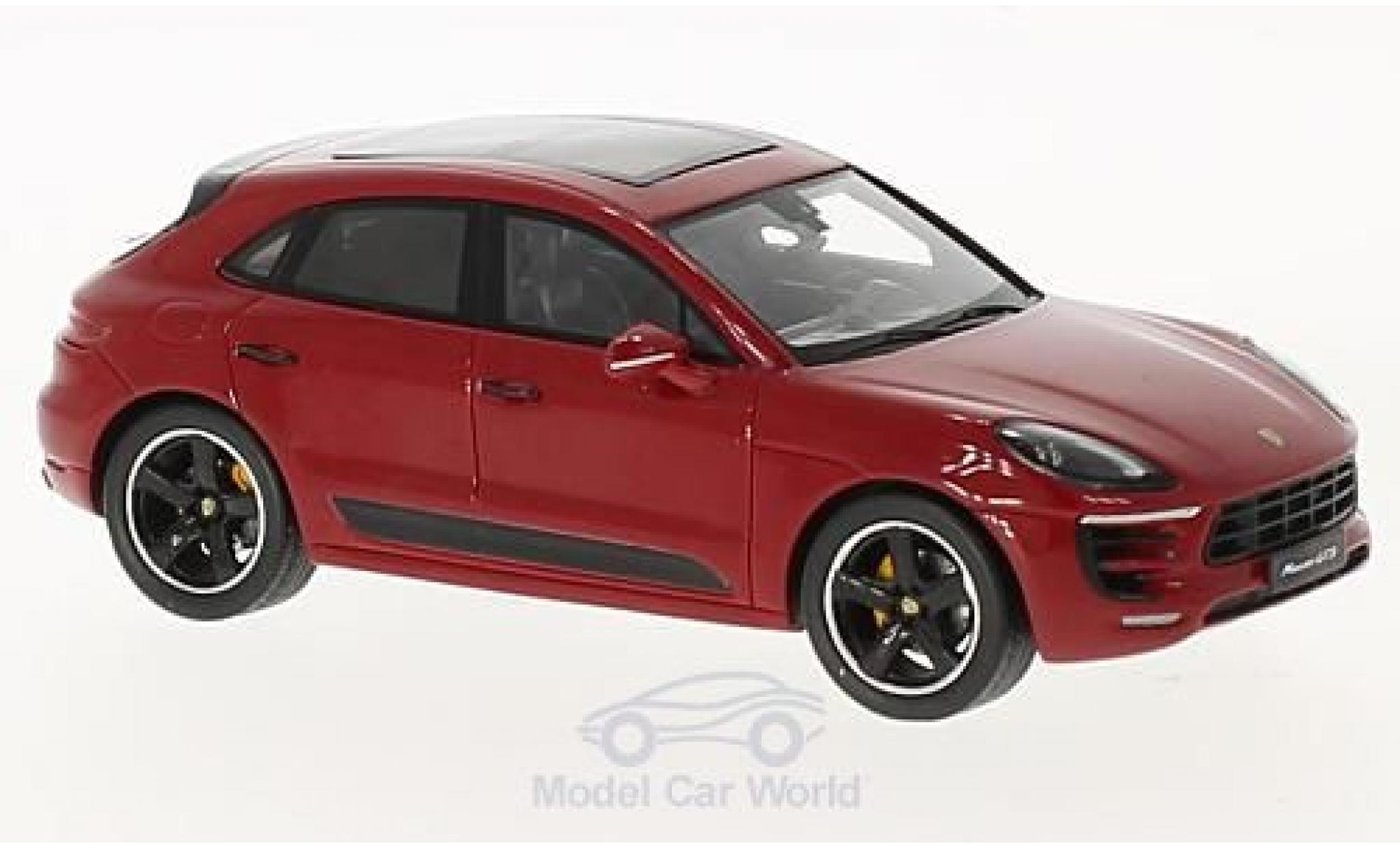Porsche Macan GTS 1/43 Spark GTS rood 2017 modelauto