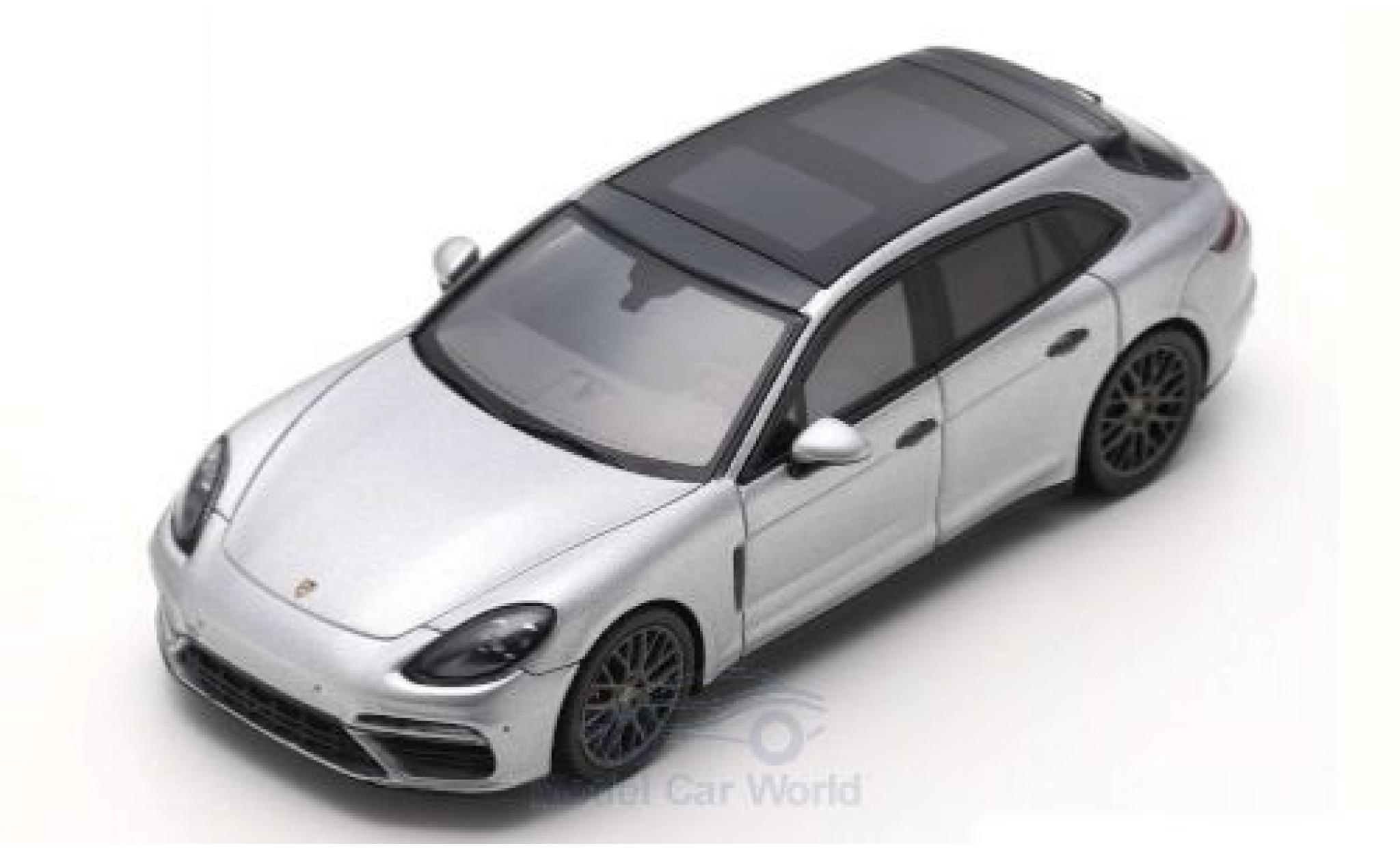 Porsche Panamera Sport Turismo 1/43 Spark Turbo Sport Turismo grijs 2018 modelauto