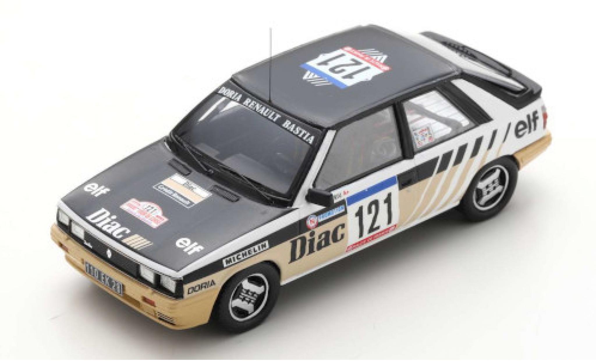Renault 11 1/43 Spark Turbo No.121 Rallye WM Tour de Corse 1984 J.-P.Deriu/J.Mariani modelauto