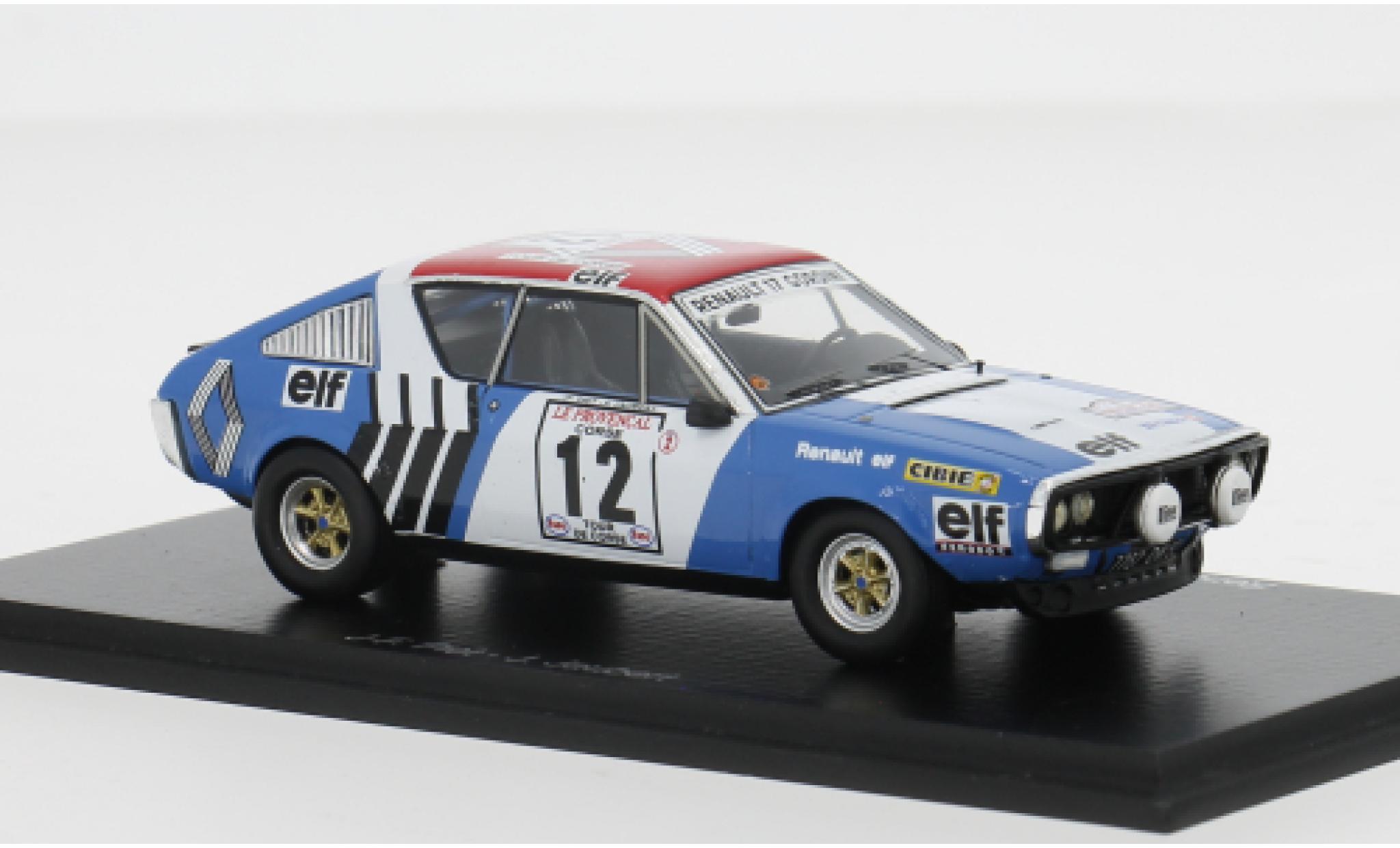 Renault 17 1/43 Spark Tour de Corse 1974 #12 1:43 modelauto
