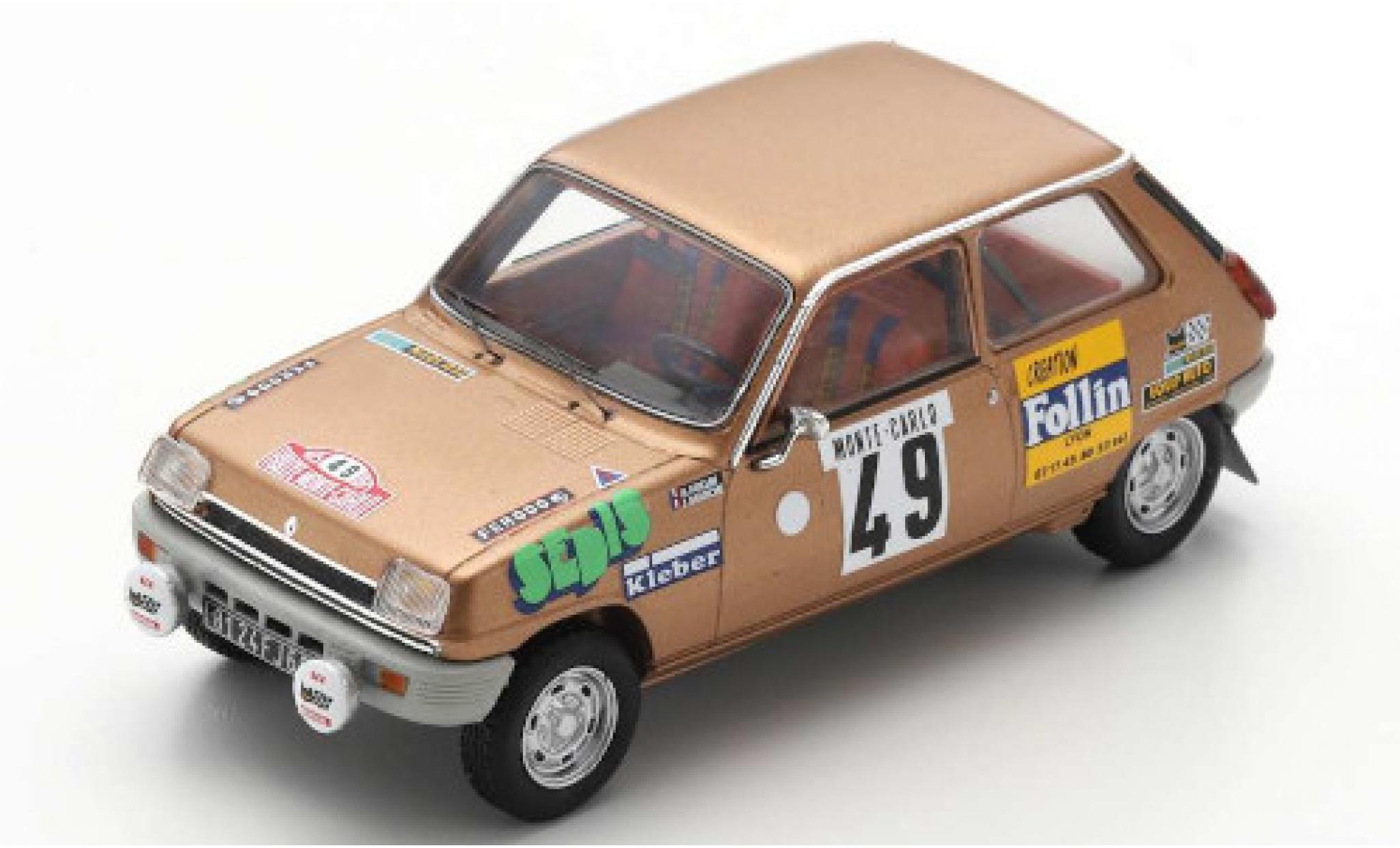 Renault 5 1/43 Spark LS No.49 Rally Monte Carlo 197 A.Follin/P.Bertrand modelauto