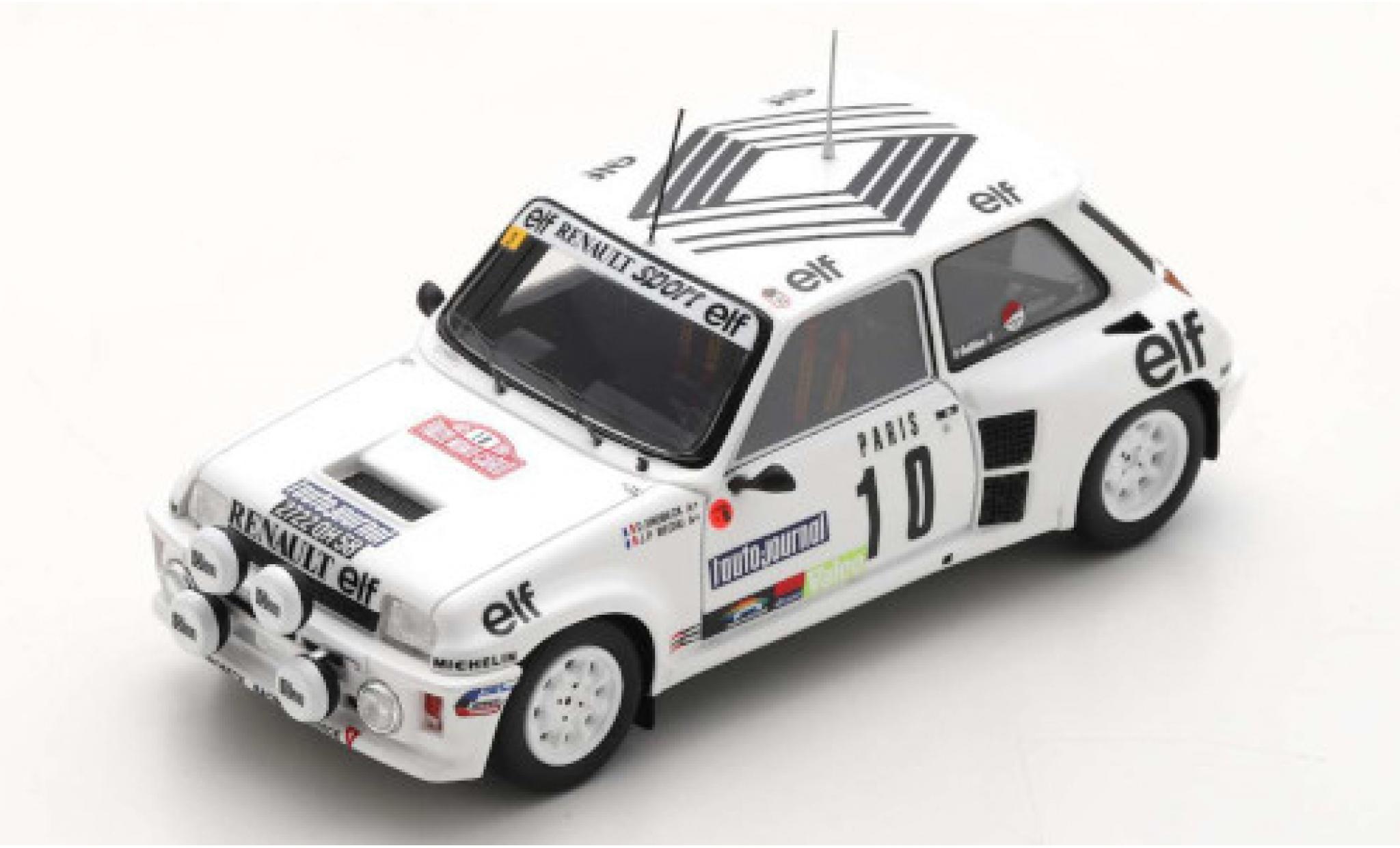 Renault 5 1/43 Spark Turbo No.10 Rallye WM Rallye Monte Carlo 198 D.Snobeck/J.-P.Bechu modelauto