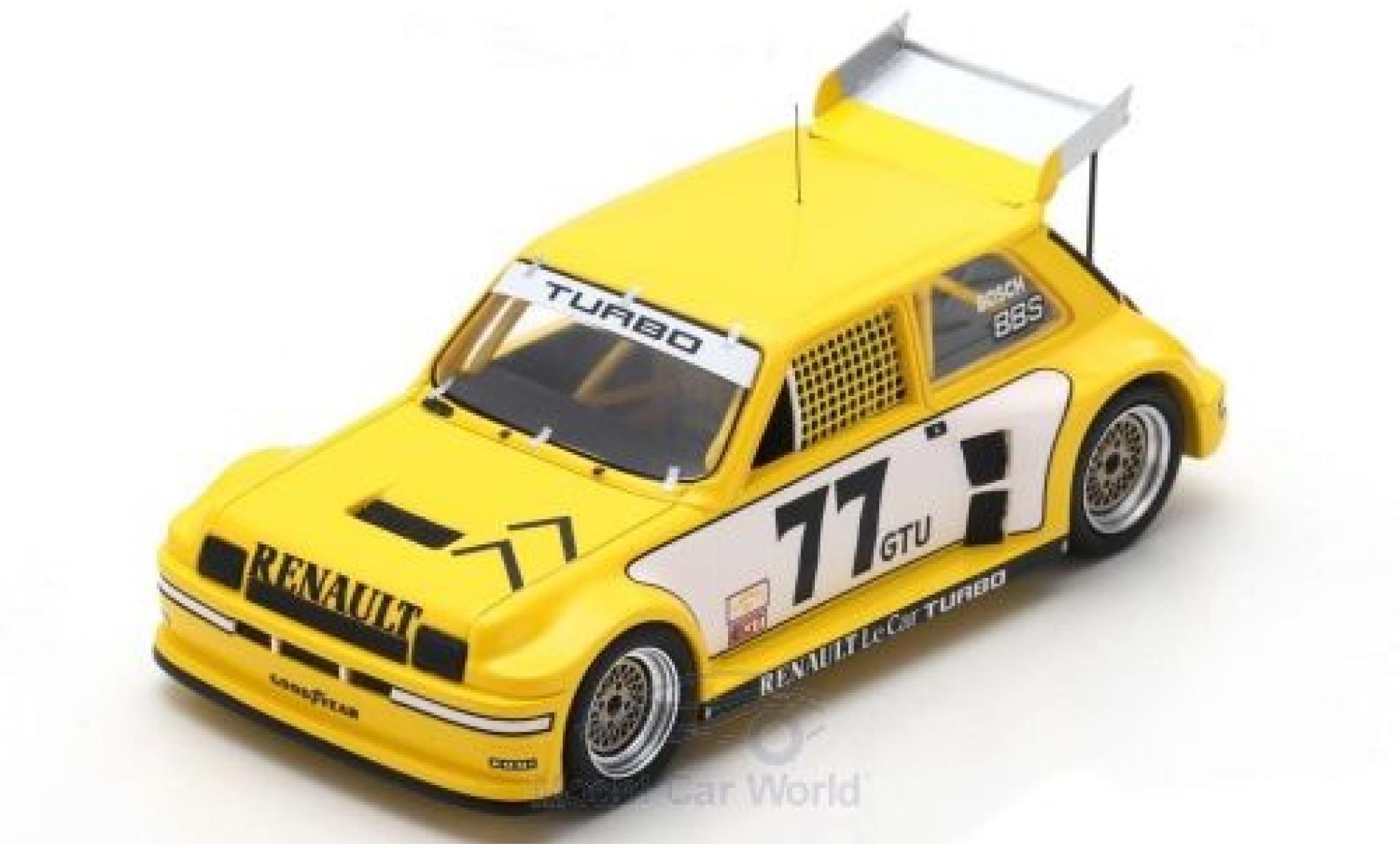 Renault 5 1/43 Spark Turbo No.77 Racing IMSA GTU Road Atlanta 1981 P.Jacquemart modelauto