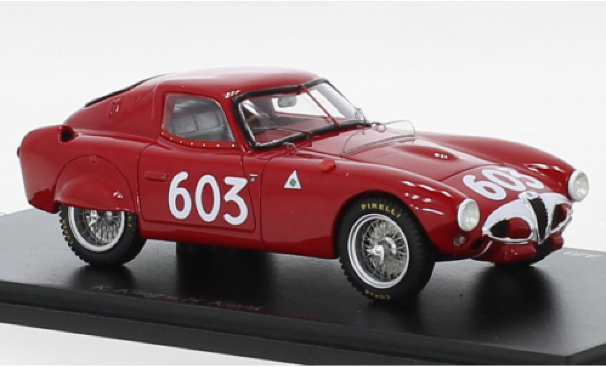 Alfa Romeo 6C 1/43 Spark 3000CM RHD No.603 Mille Miglia 1953 modelauto
