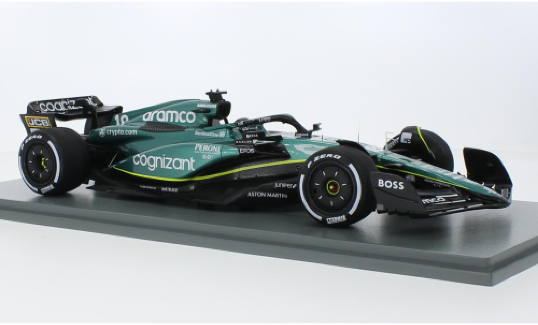 Aston Martin AMR2 1/43 Spark 3 No.18 Aramco Cognizant F1 Team Cognizant formule 1 GP Bahrain 2023 modelauto