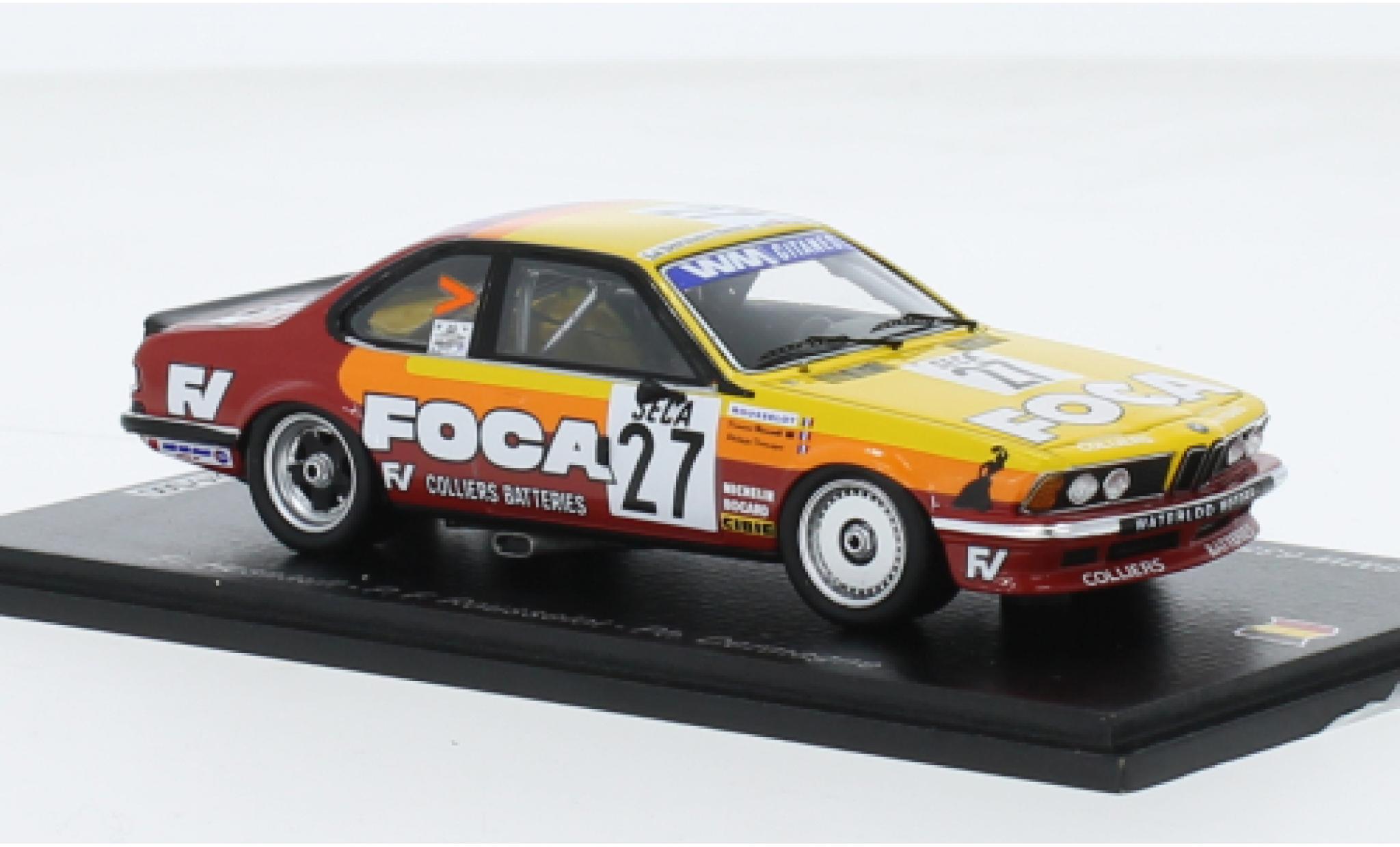 Bmw 635 1/43 Spark CSi No.27 Waterloo Moteur Racing 24h Spa 1983 modelauto