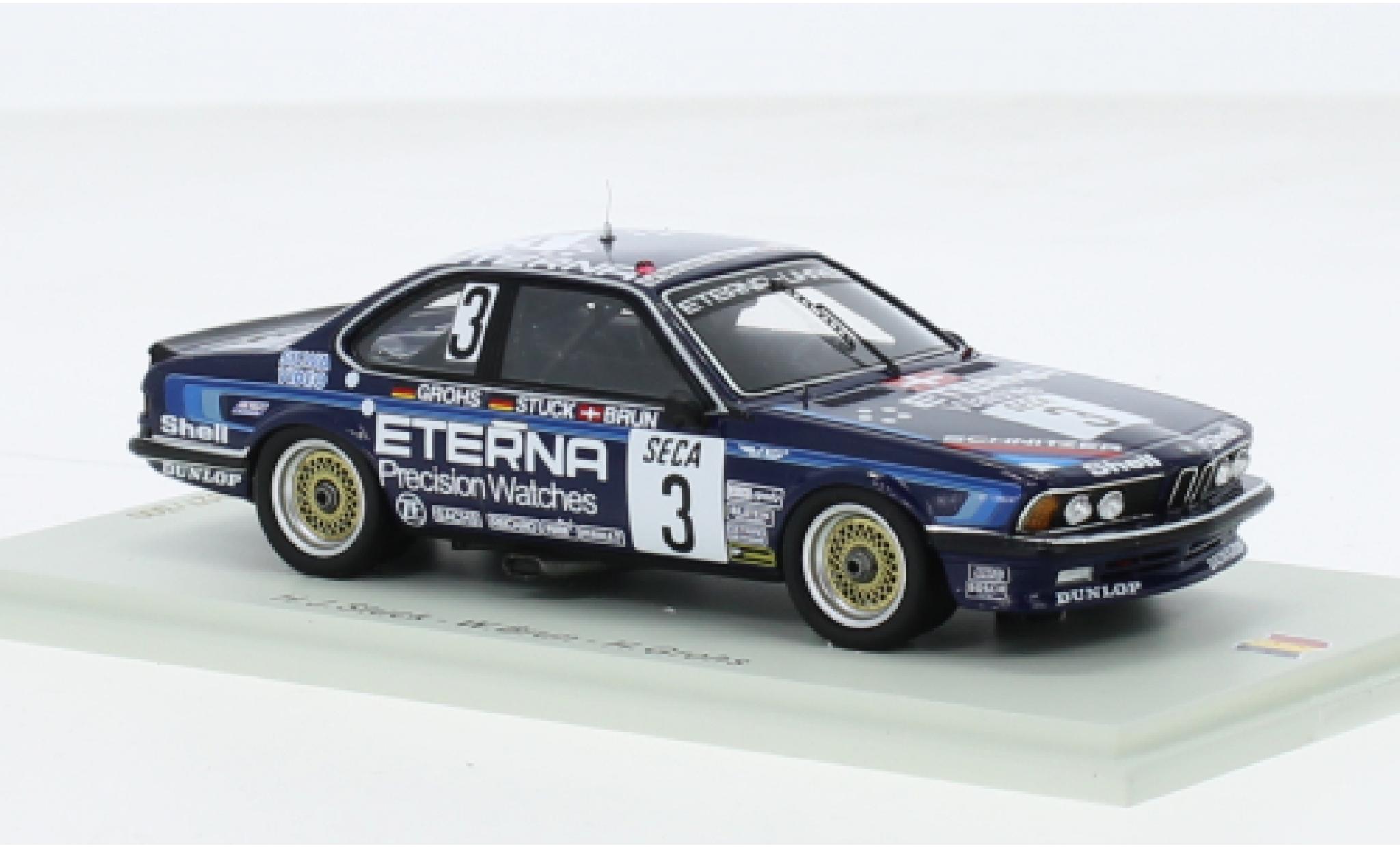 Bmw 635 1/43 Spark CSi No.3 Eterna 24h Spa 1983 modelauto