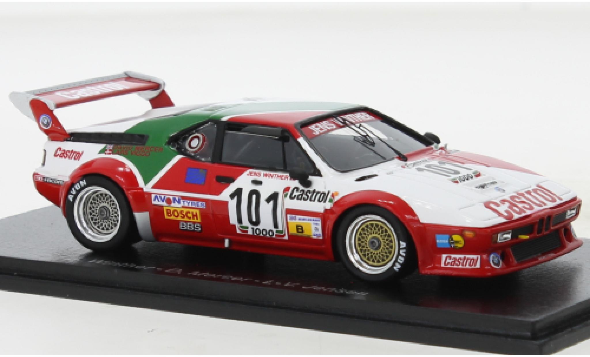 Bmw M1 1/43 Spark No.101 24h Le Mans 1984 modelauto