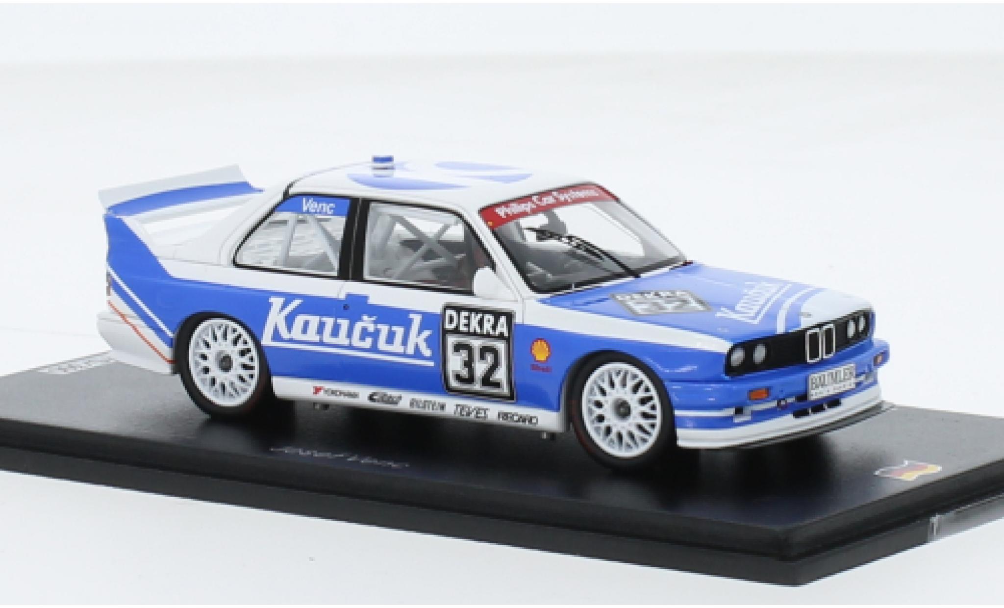 Bmw M3 1/43 Spark (E30) No.32 Kaucuk Motorsport DTM 1993 modelauto