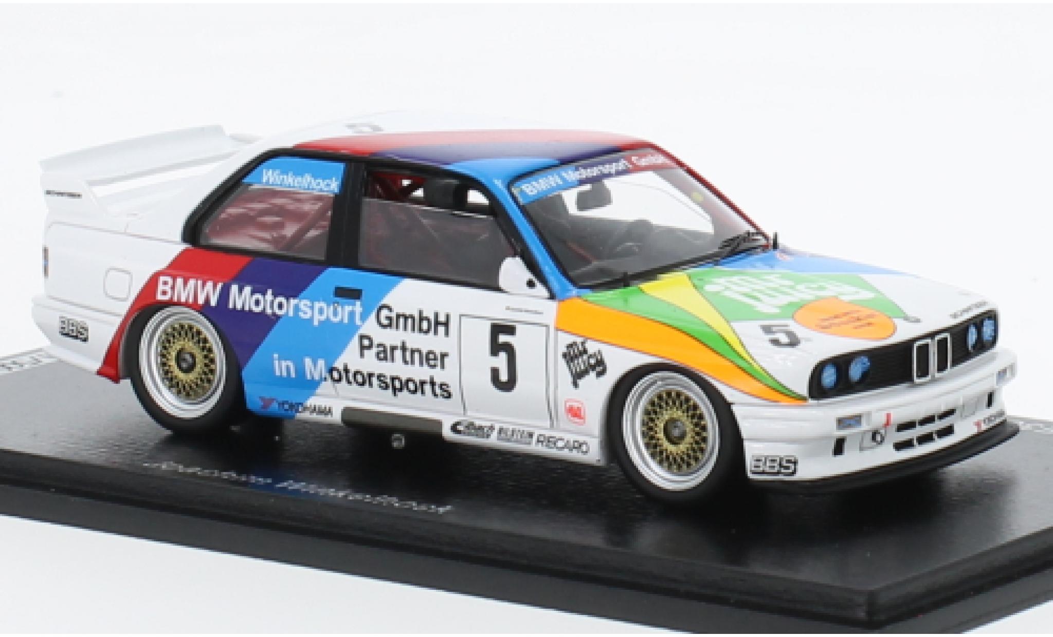 Bmw M3 1/43 Spark (E30) No.5 M Team Schnitzer Macau Guia Race 1990 modelauto