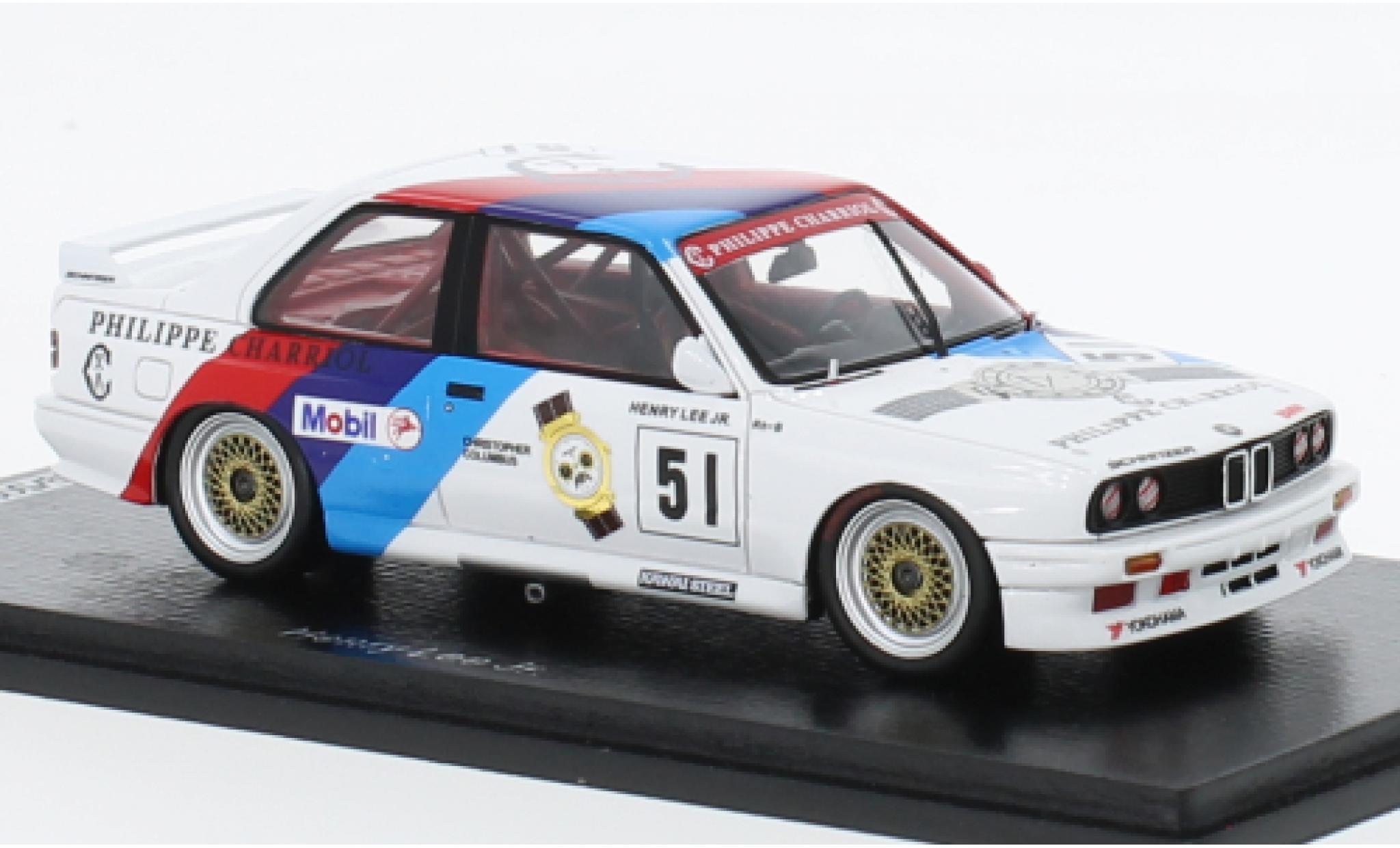 Bmw M3 1/43 Spark (E30) No.51 Macau A.C.P. Trophy 1988 modelauto