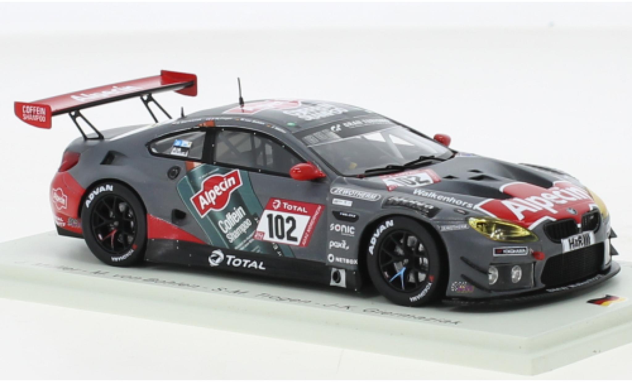 Bmw M6 1/43 Spark GT3 No.102 Walkenhorst Motorsport Alpecin 24h Nuerburgring 2021 modelauto
