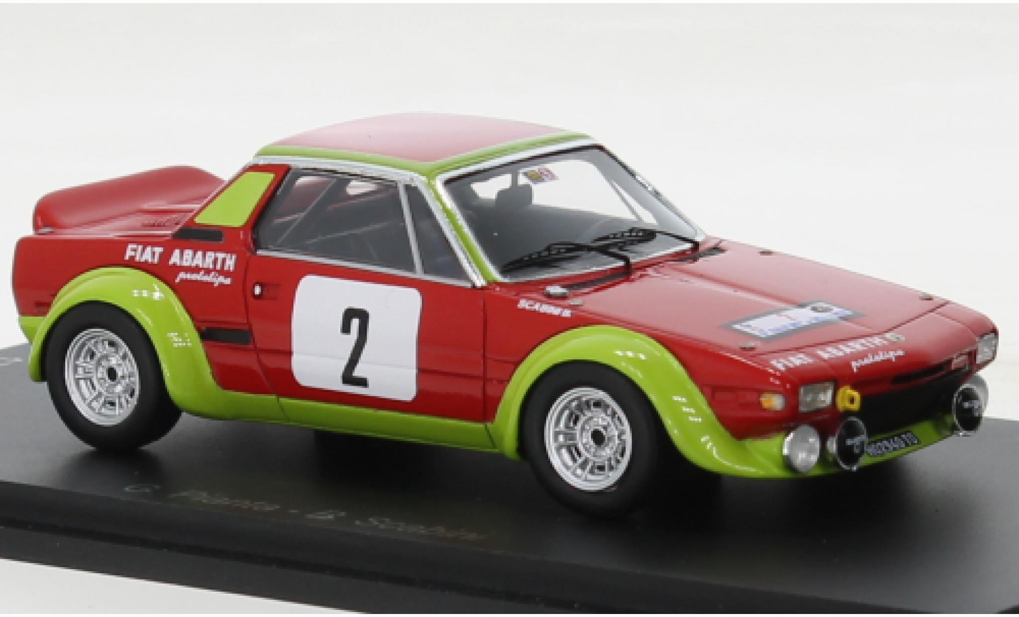 Fiat X 1/9 1/43 Spark Abarth No.2 Rally di Sicilia 1974 modelauto