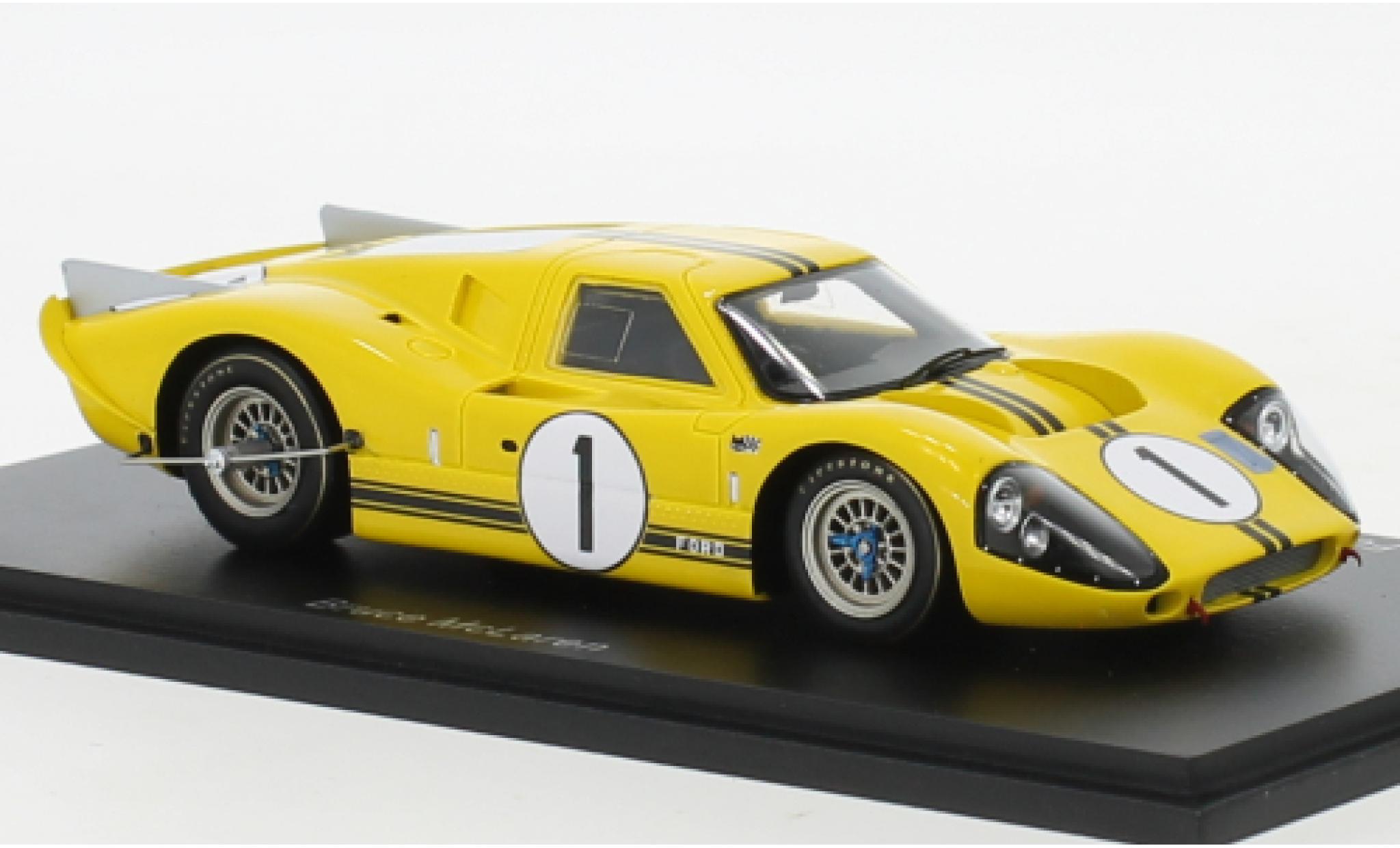 Ford GT40 1/43 Spark Mk IV RHD No.1 Test Le Mans 1967 modelauto