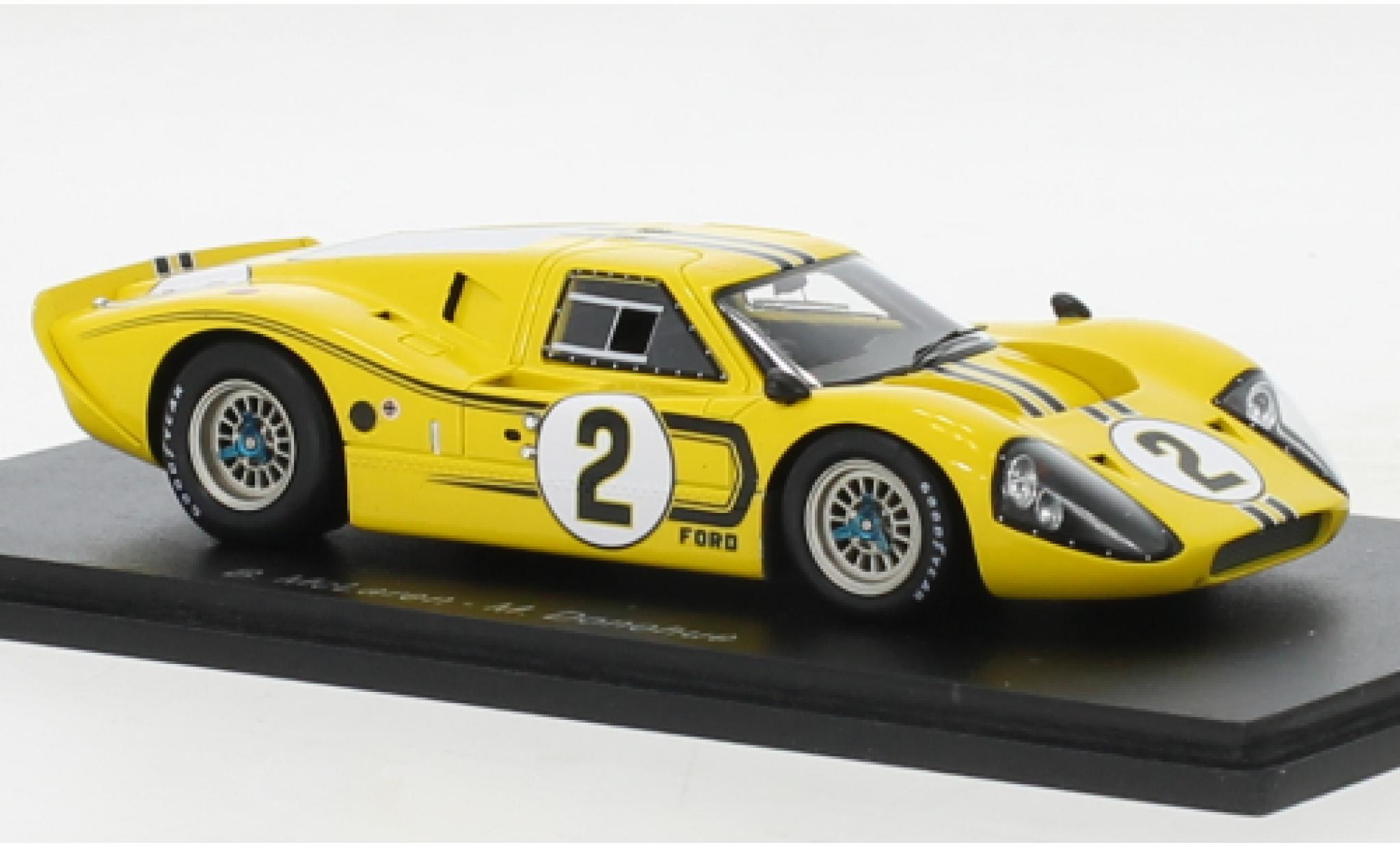 Ford GT40 1/43 Spark Mk IV RHD No.2 24h Le Mans 1967 modelauto