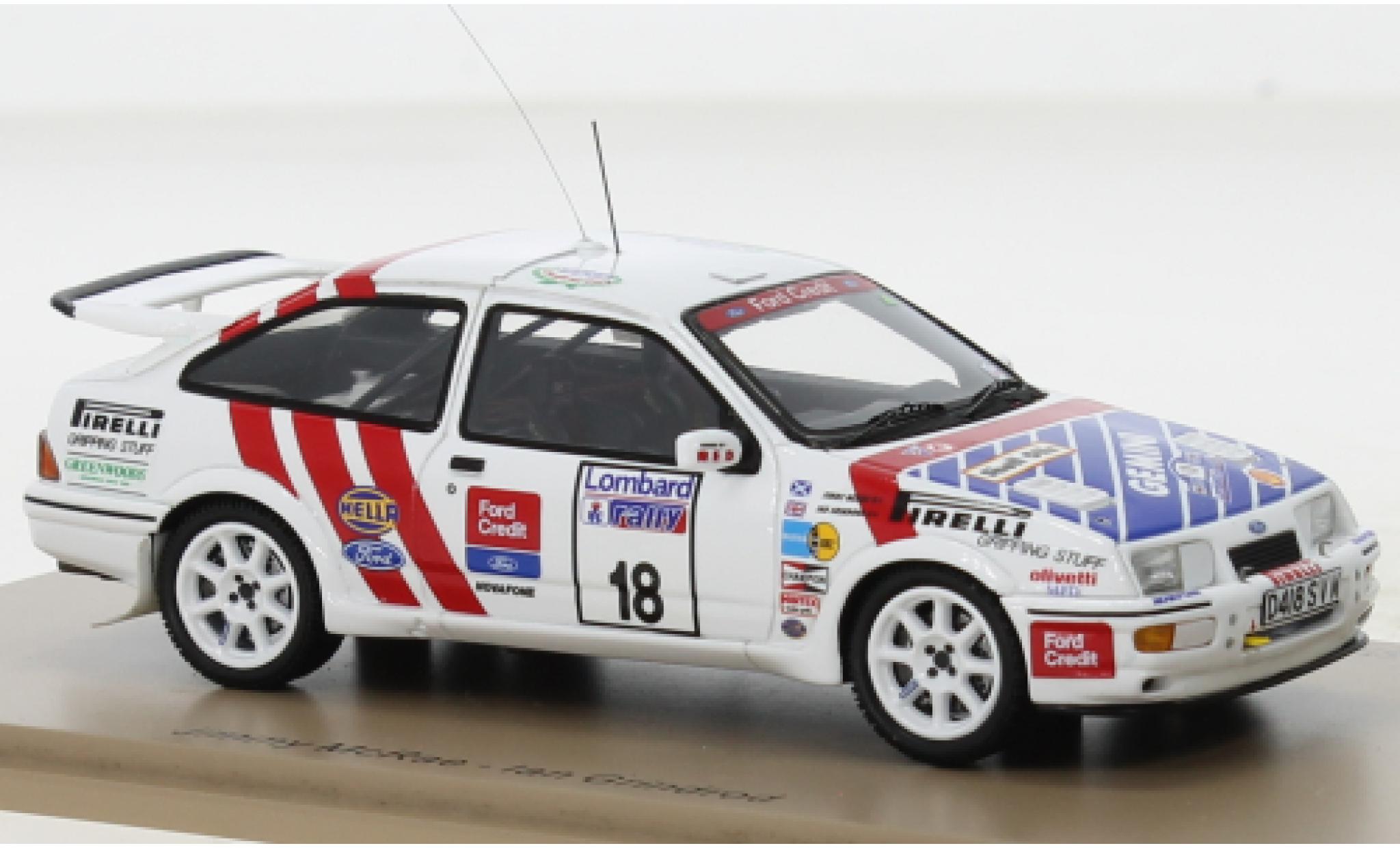 Ford Sierra 1/43 Spark RS Cosworth No.18 Rallye WM RAC Rallye 1987 modelauto