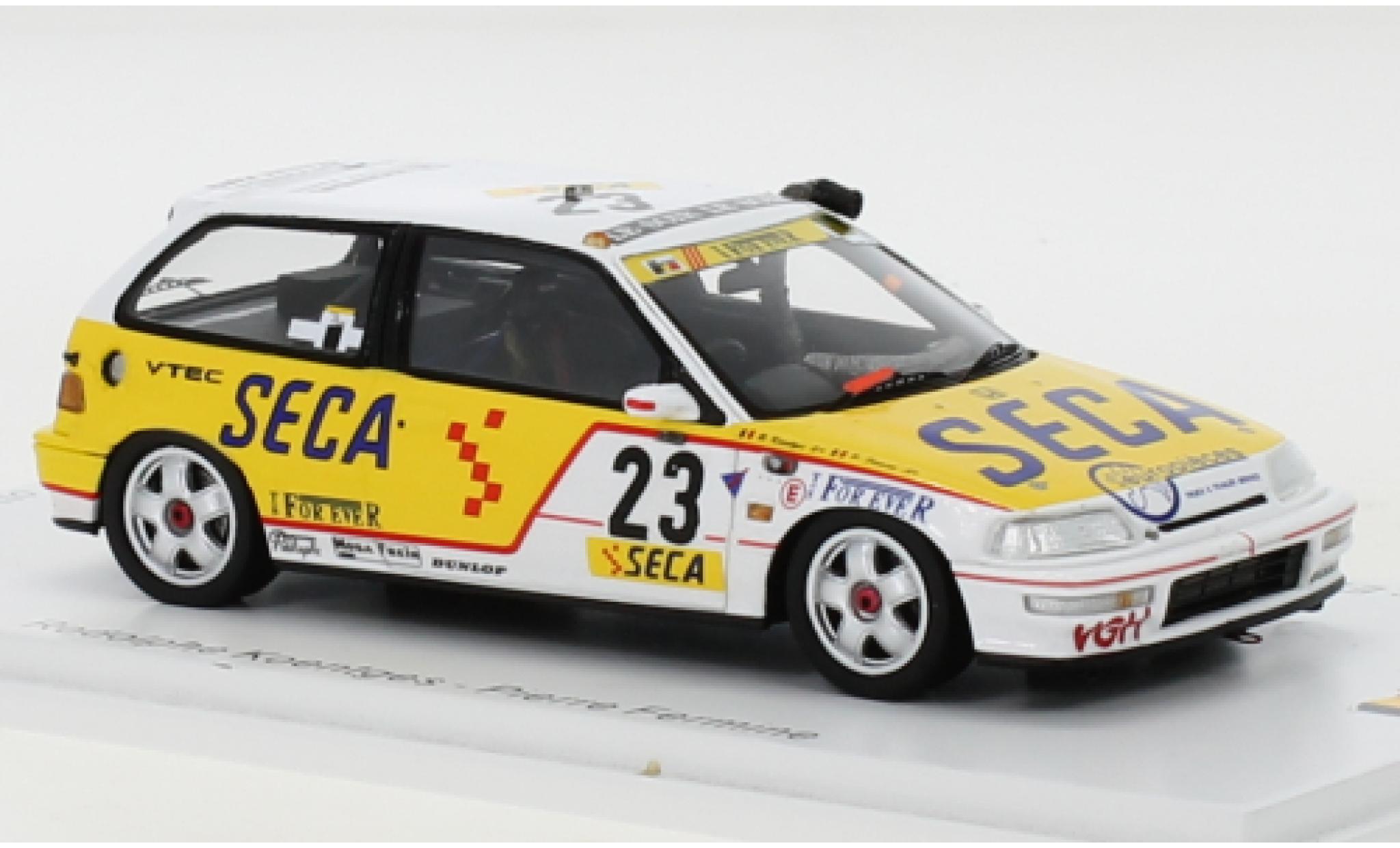 Honda Civic 1/43 Spark EF9 RHD No.23 24h Spa 1990 modelauto
