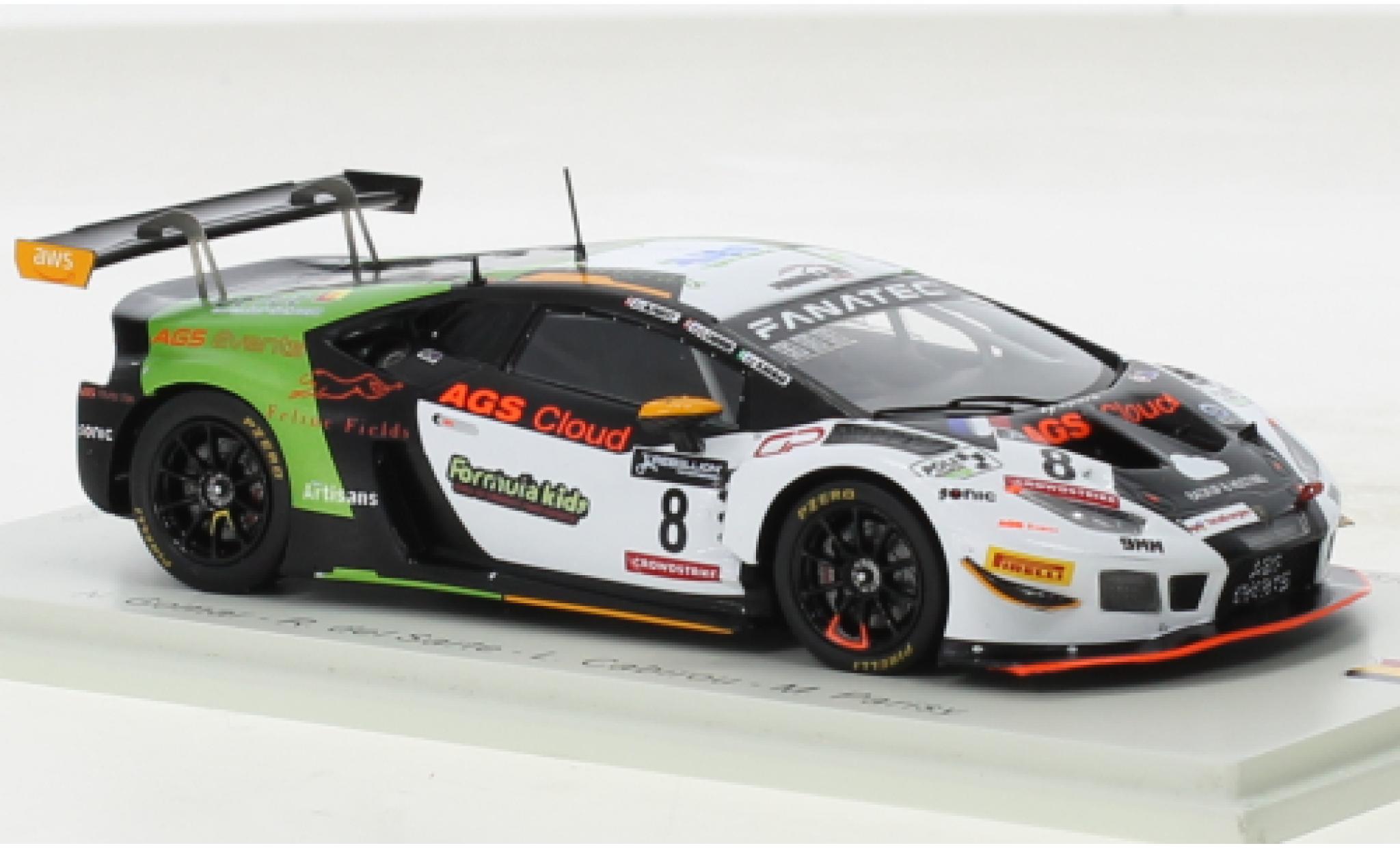 Lamborghini Huracan 1/43 Spark GT3 Evo No.8 AGS Events 24h Spa 2022 modelauto