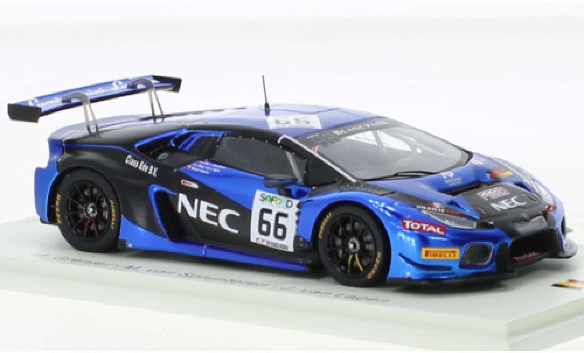 Lamborghini Huracan 1/43 Spark GT3 No.66 Attempto Racing 24h Spa 2017 modelauto