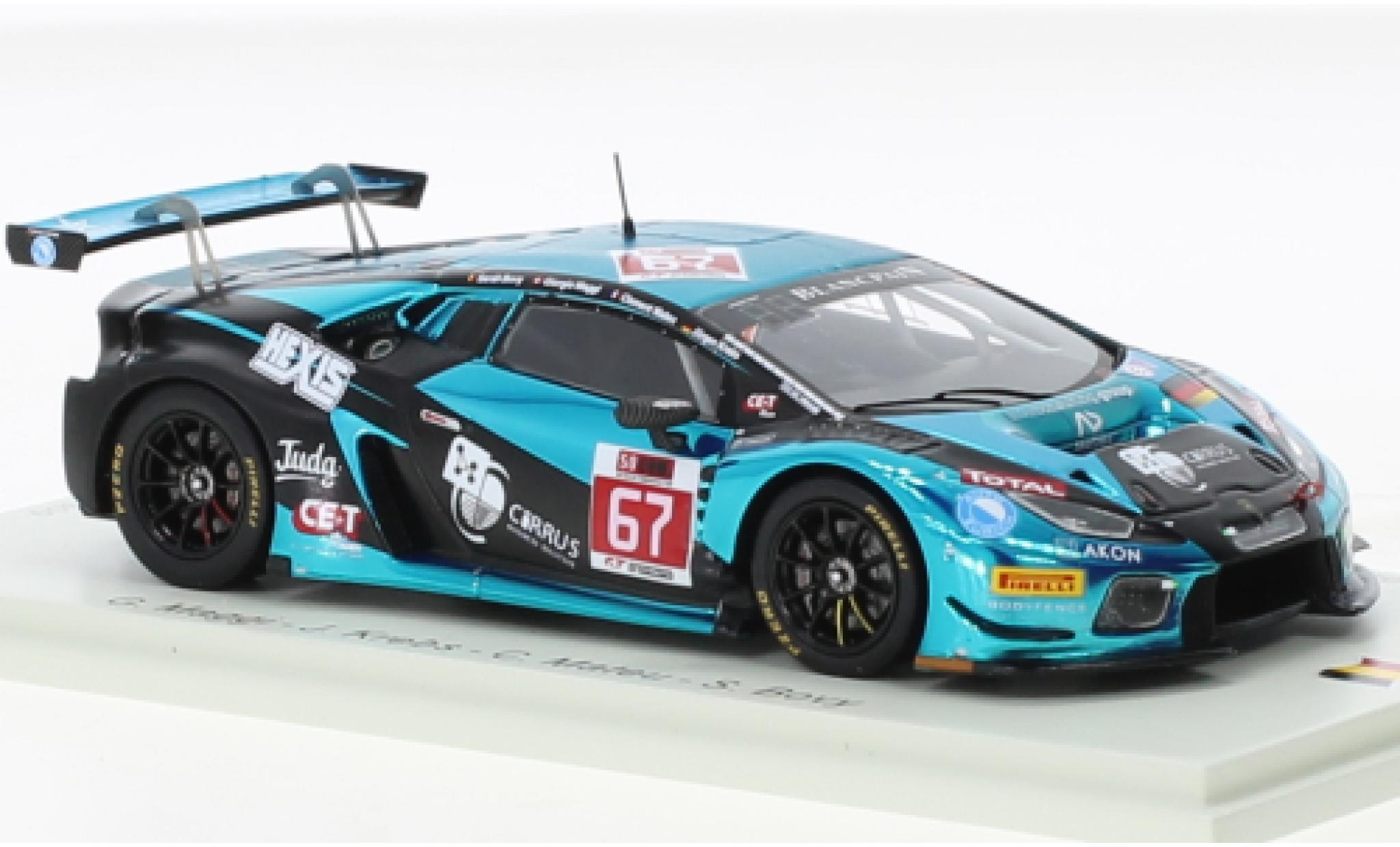 Lamborghini Huracan 1/43 Spark GT3 No.67 Attempto Racing 24h Spa 2017 modelauto