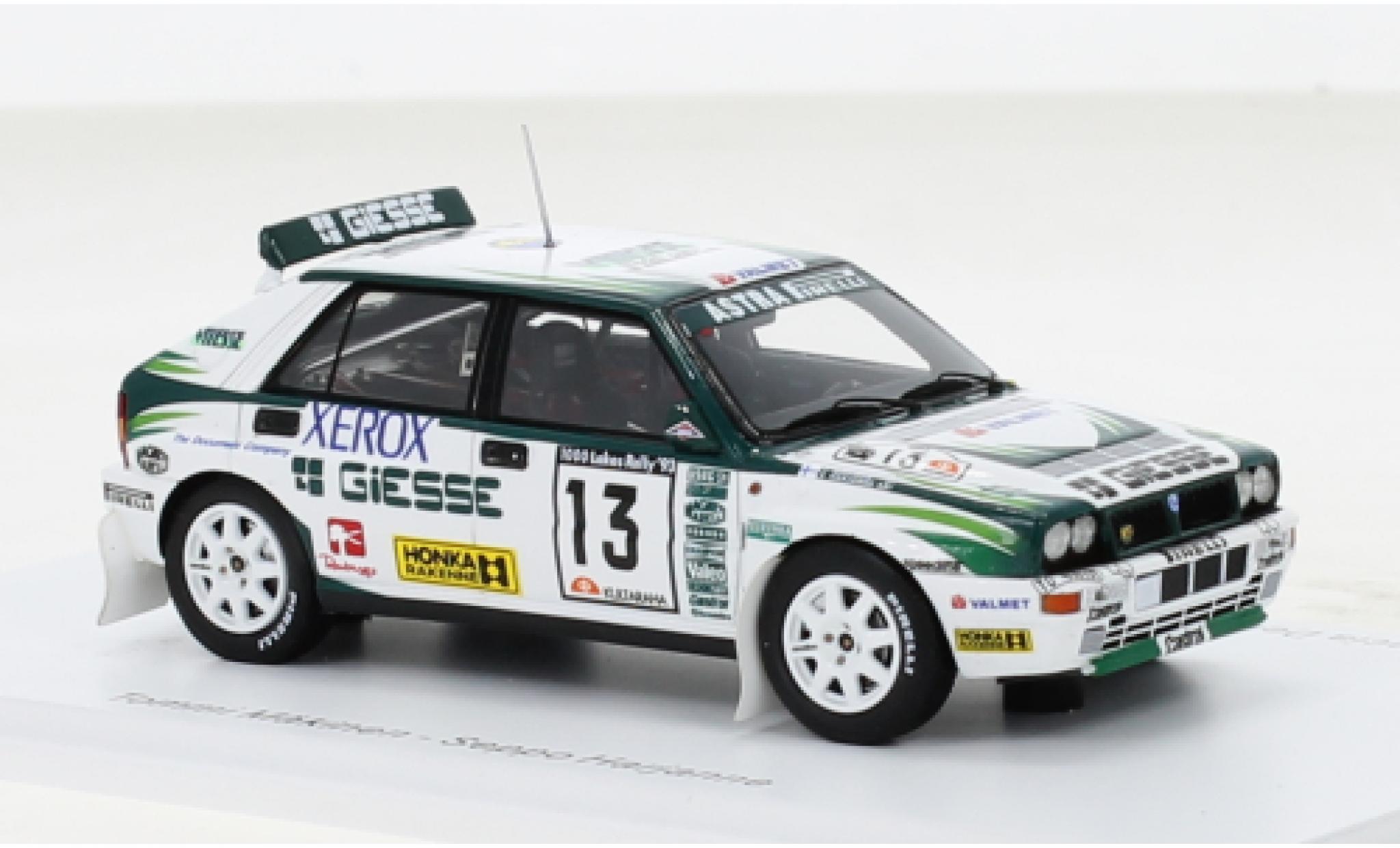 Lancia Delta 1/43 Spark HF Integrale EVO No.13 Giesse Group Rallye WM 1000 Lakes Rallye 1993 modelauto