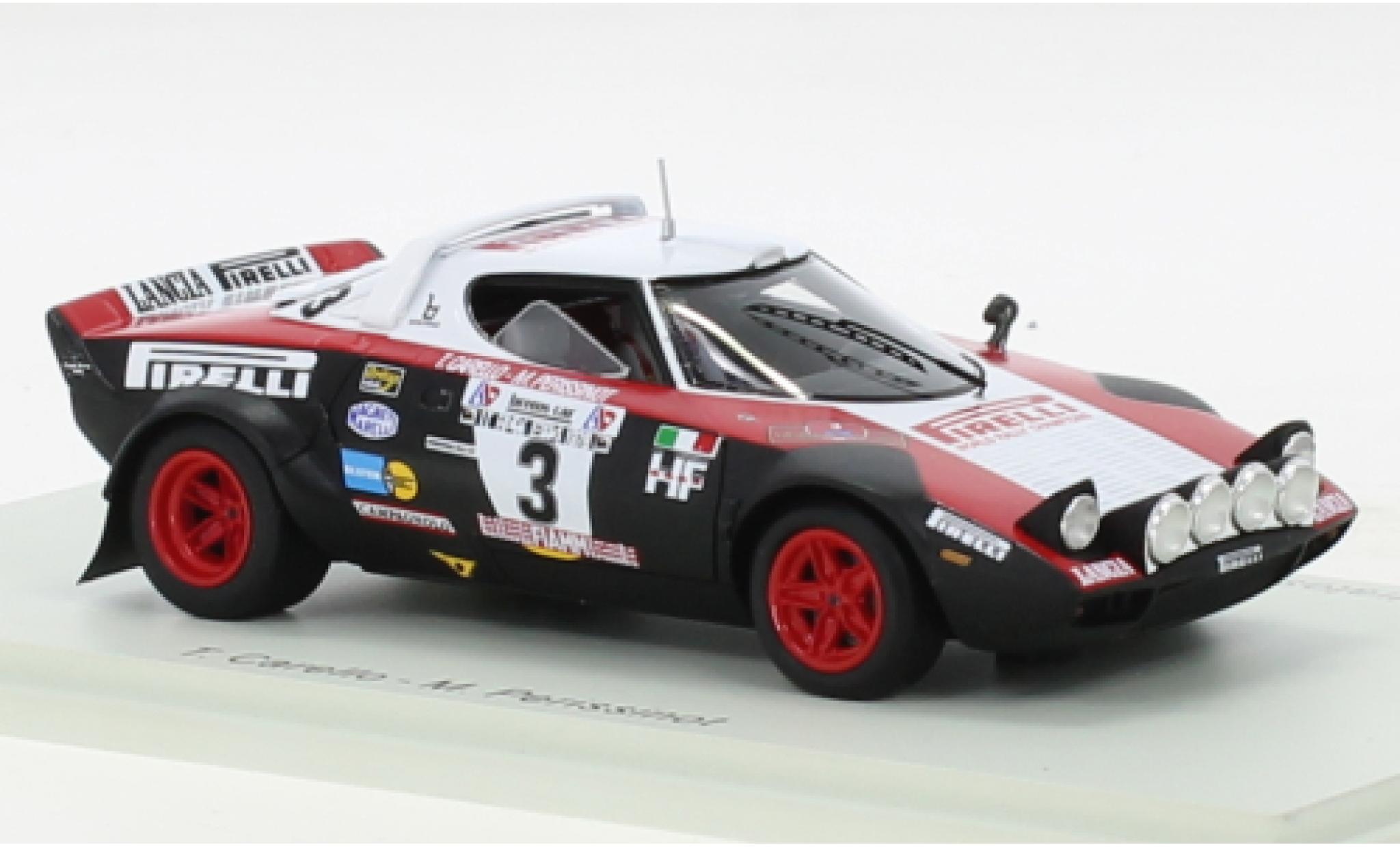 Lancia Stratos 1/43 Spark HF No.3 Rallye EM 1978 modelauto