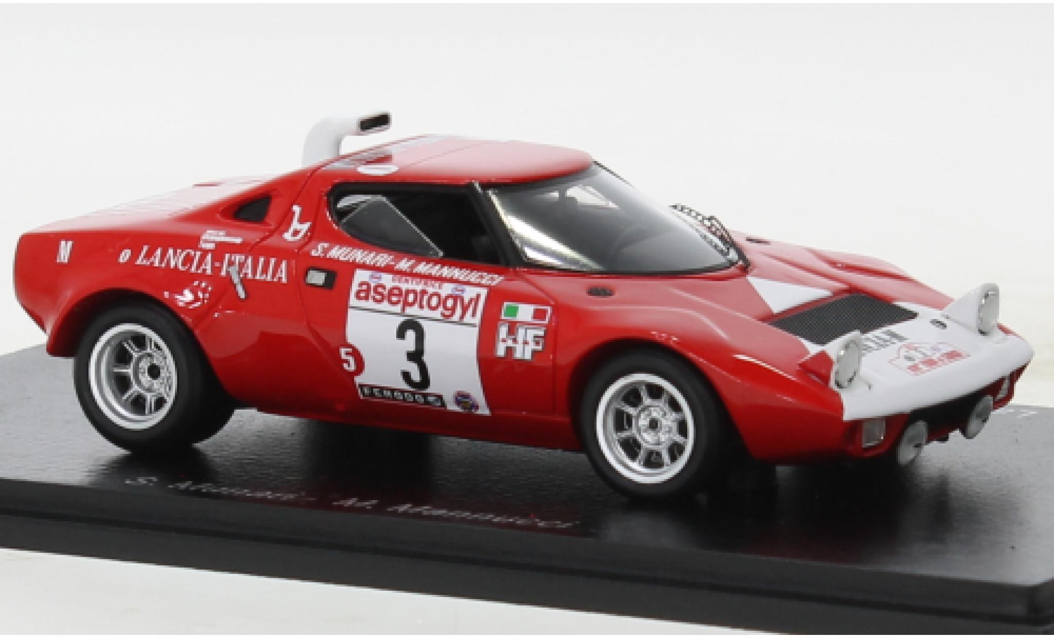 Lancia Stratos 1/43 Spark HF No.3 Tour de Corse 1972 modelauto