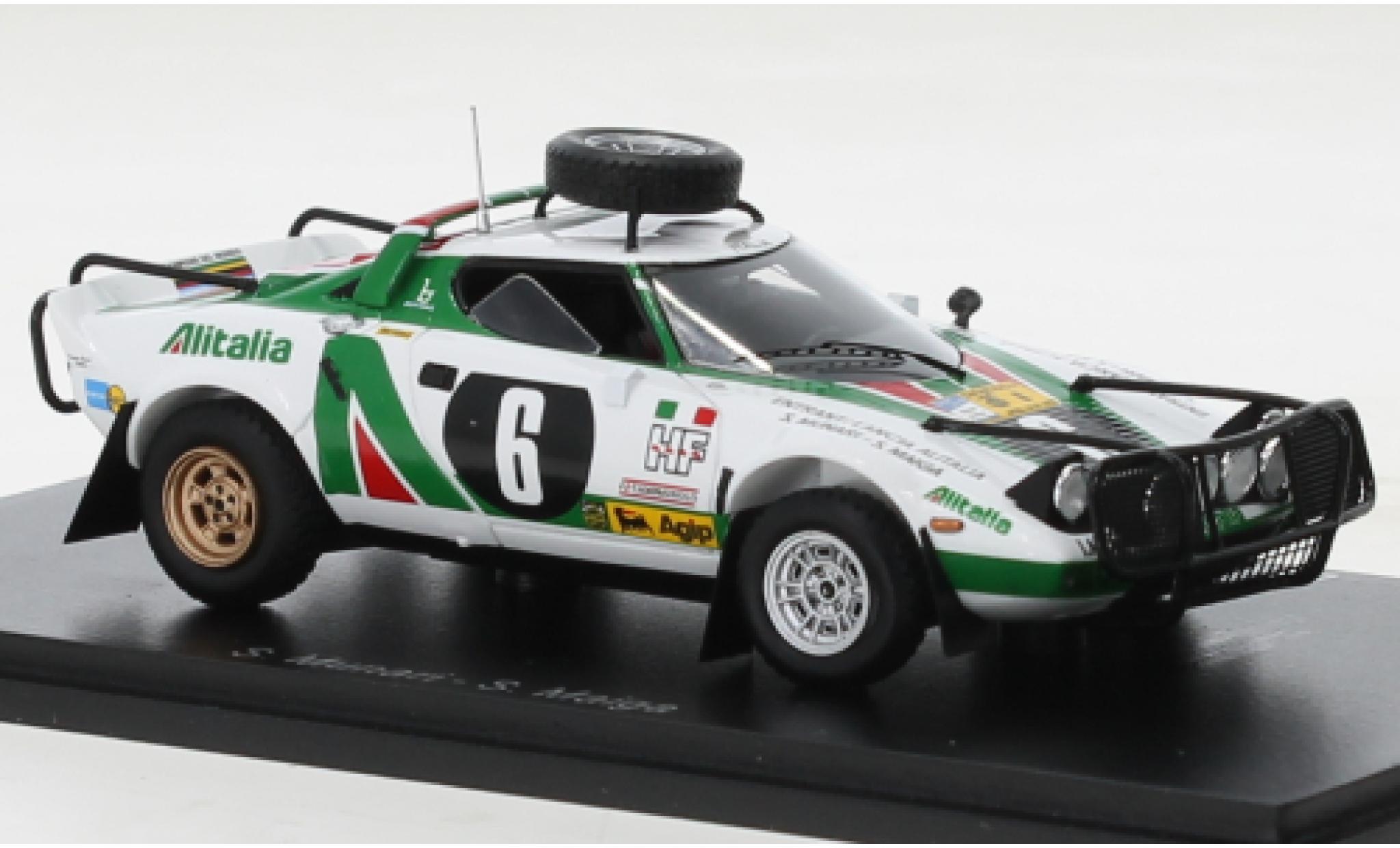 Lancia Stratos 1/43 Spark HF No.6 Alitalia Rallye WM Safari Rallye 1976 modelauto