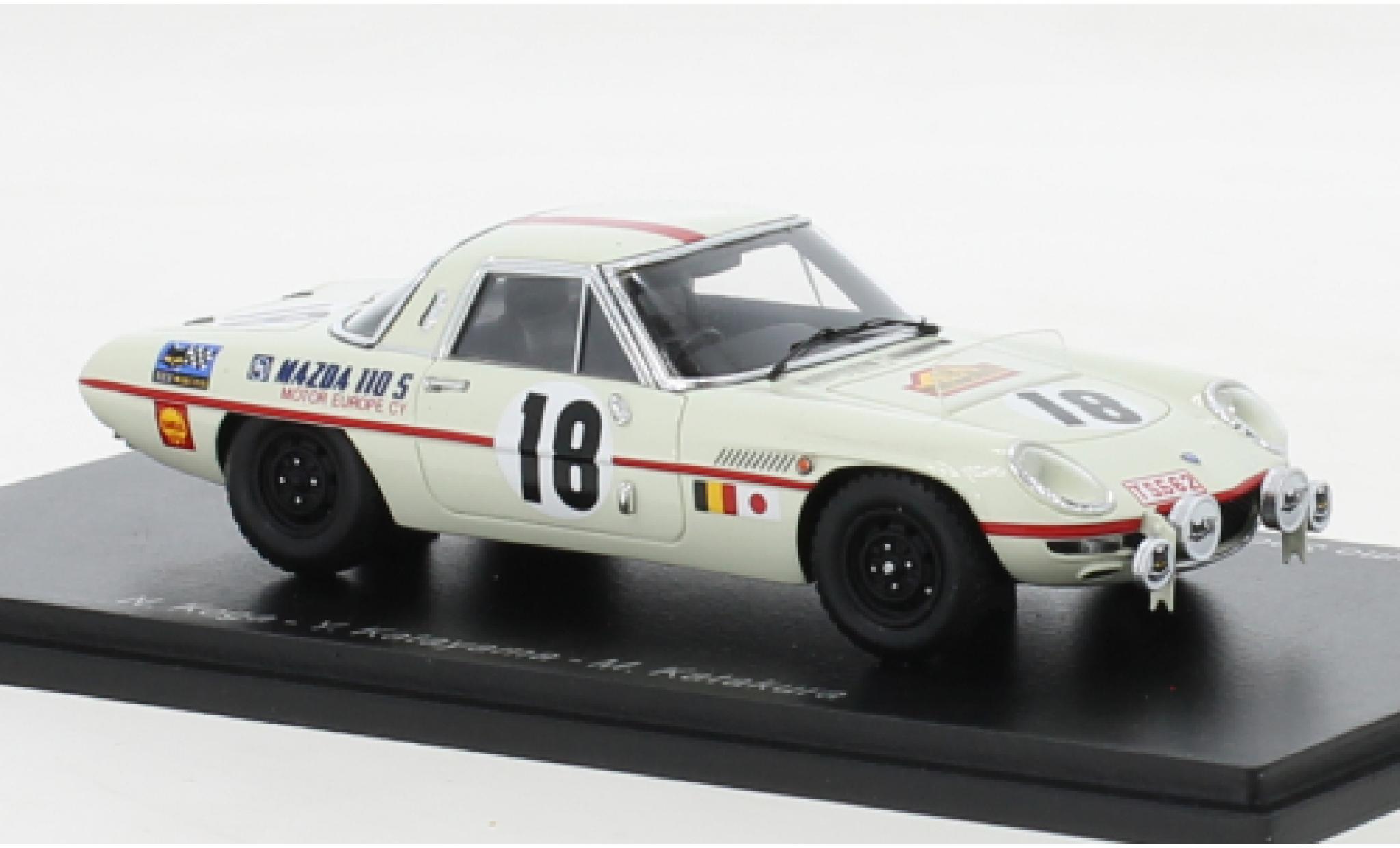 Mazda Cosmo 1/43 Spark Sport 110S RHD No.18 Marathon de la Route 1968 modelauto