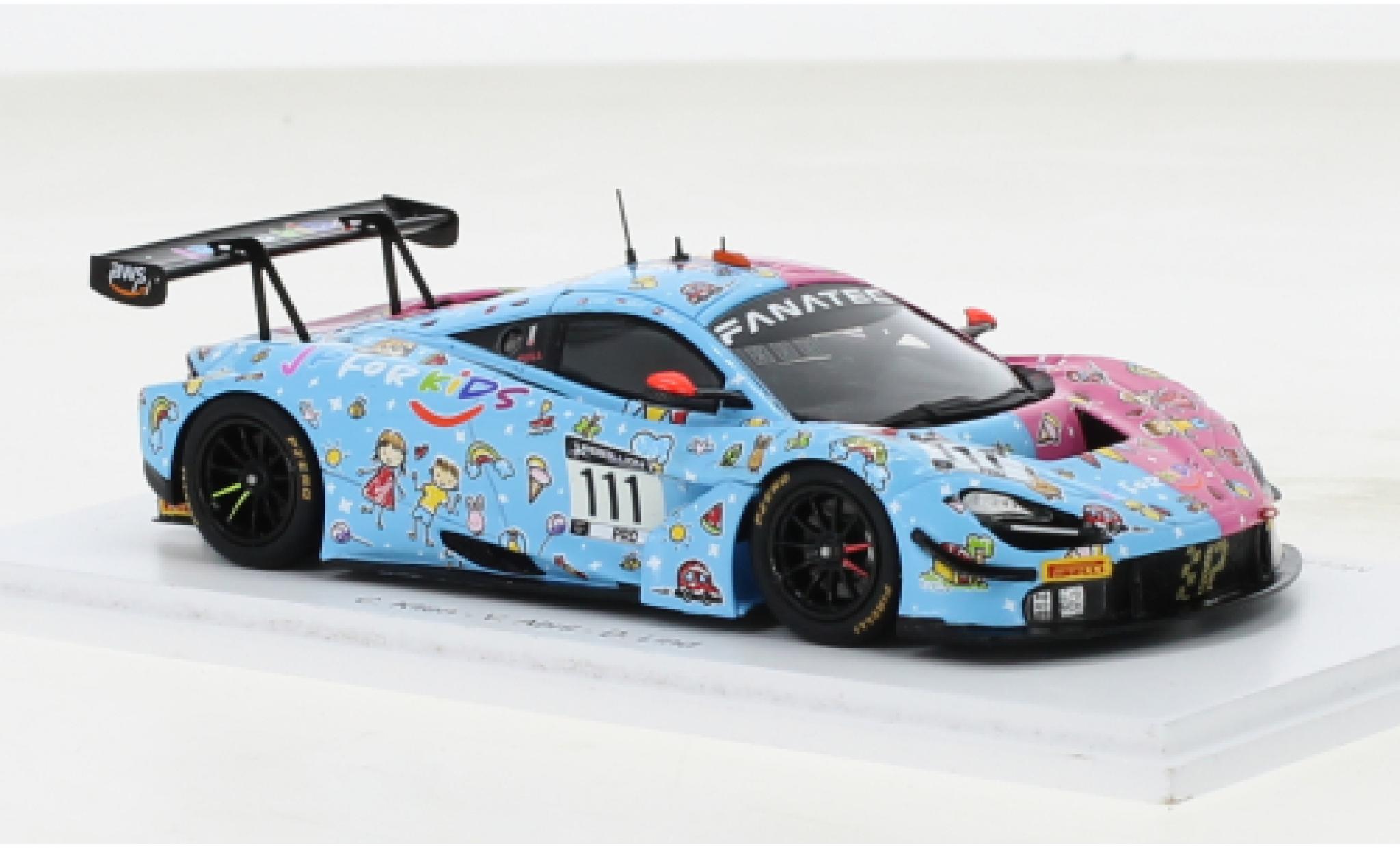 McLaren 720 1/43 Spark S GT3 No.111 JP Motorsport JP For Kids 1000km Paul Ricard 2022 modelauto